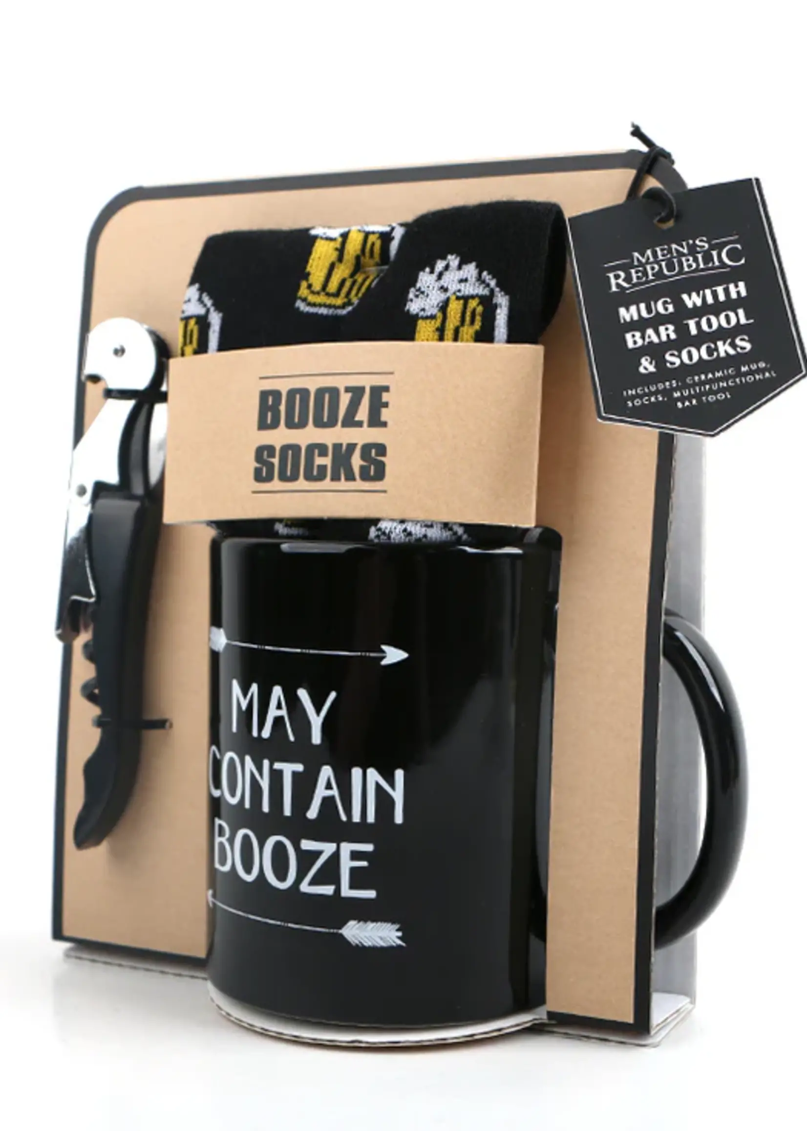 Mens Republic Mug Set - May Contain Alcohol