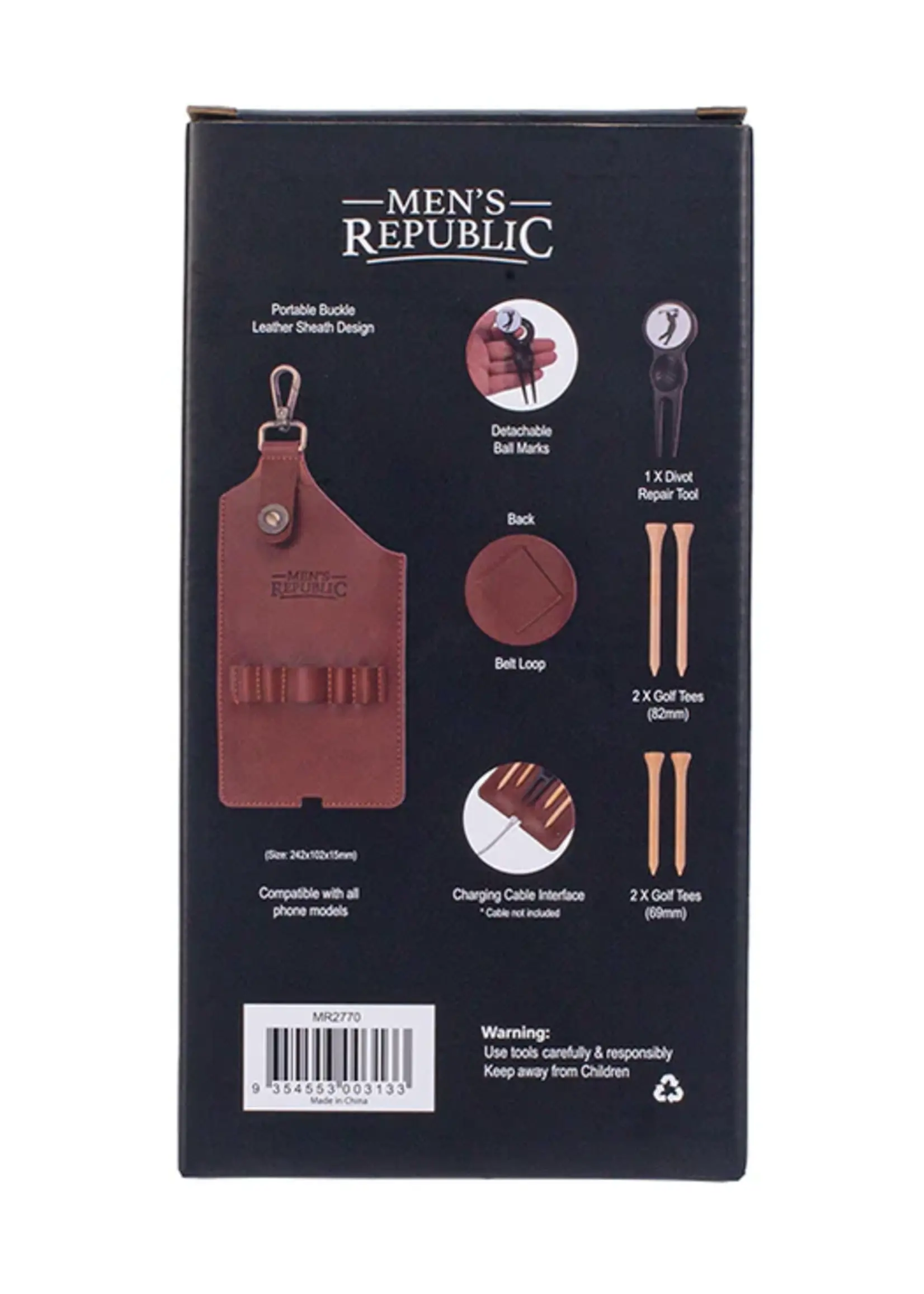 Mens Republic Golfers Luxury Phone Holster