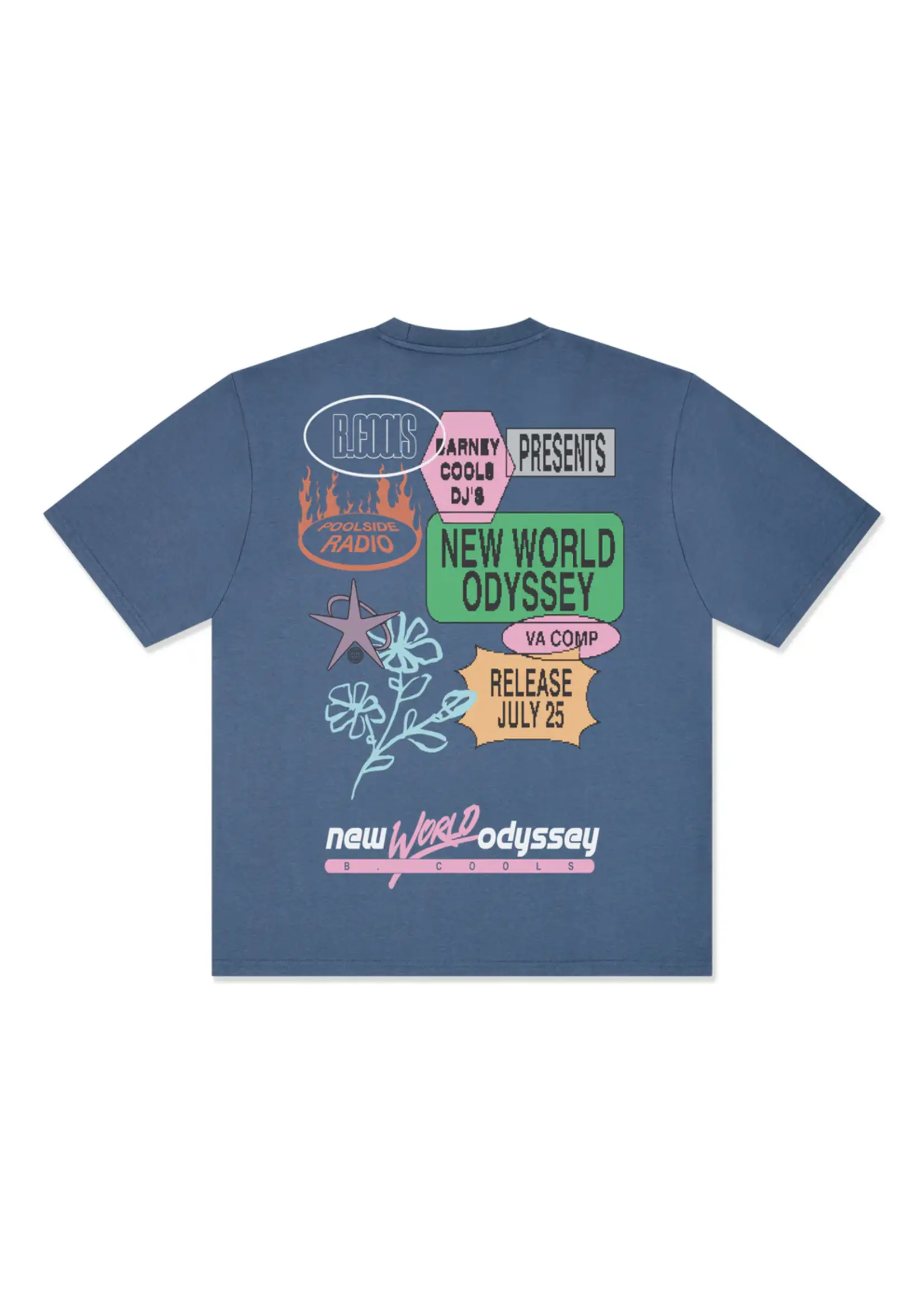B Cools NWO Tee - Washed Blue