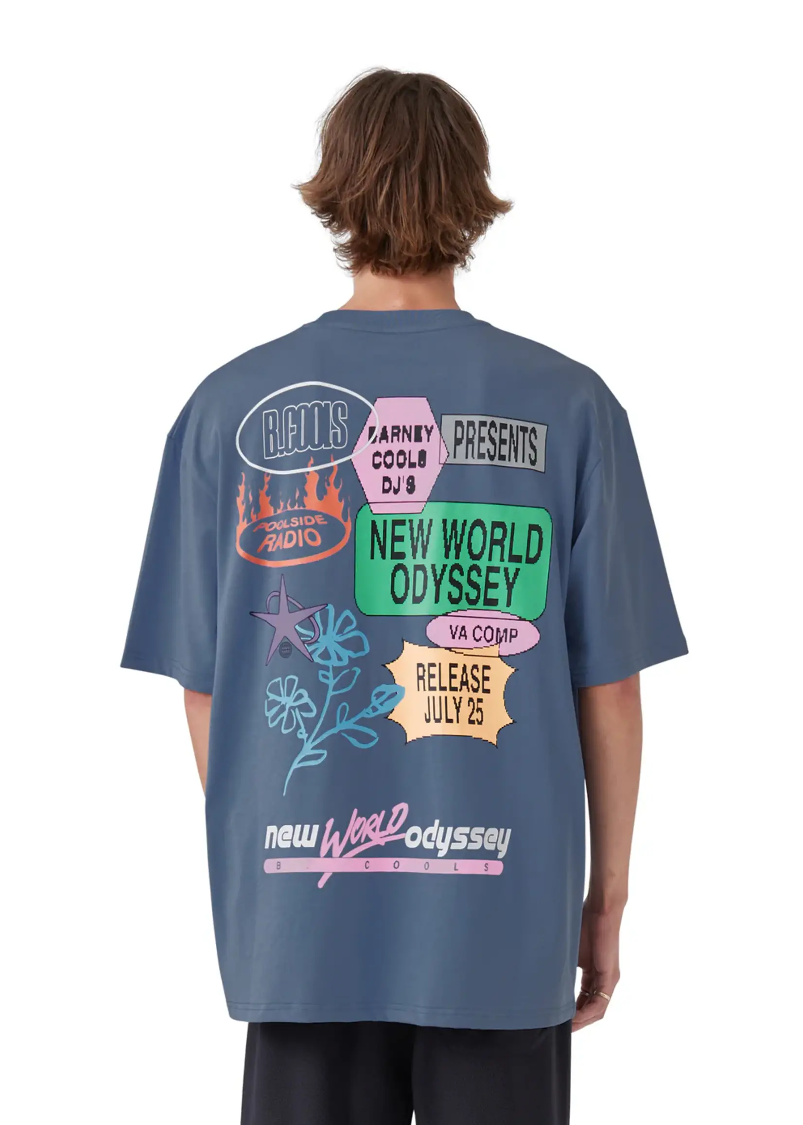B Cools NWO Tee - Washed Blue