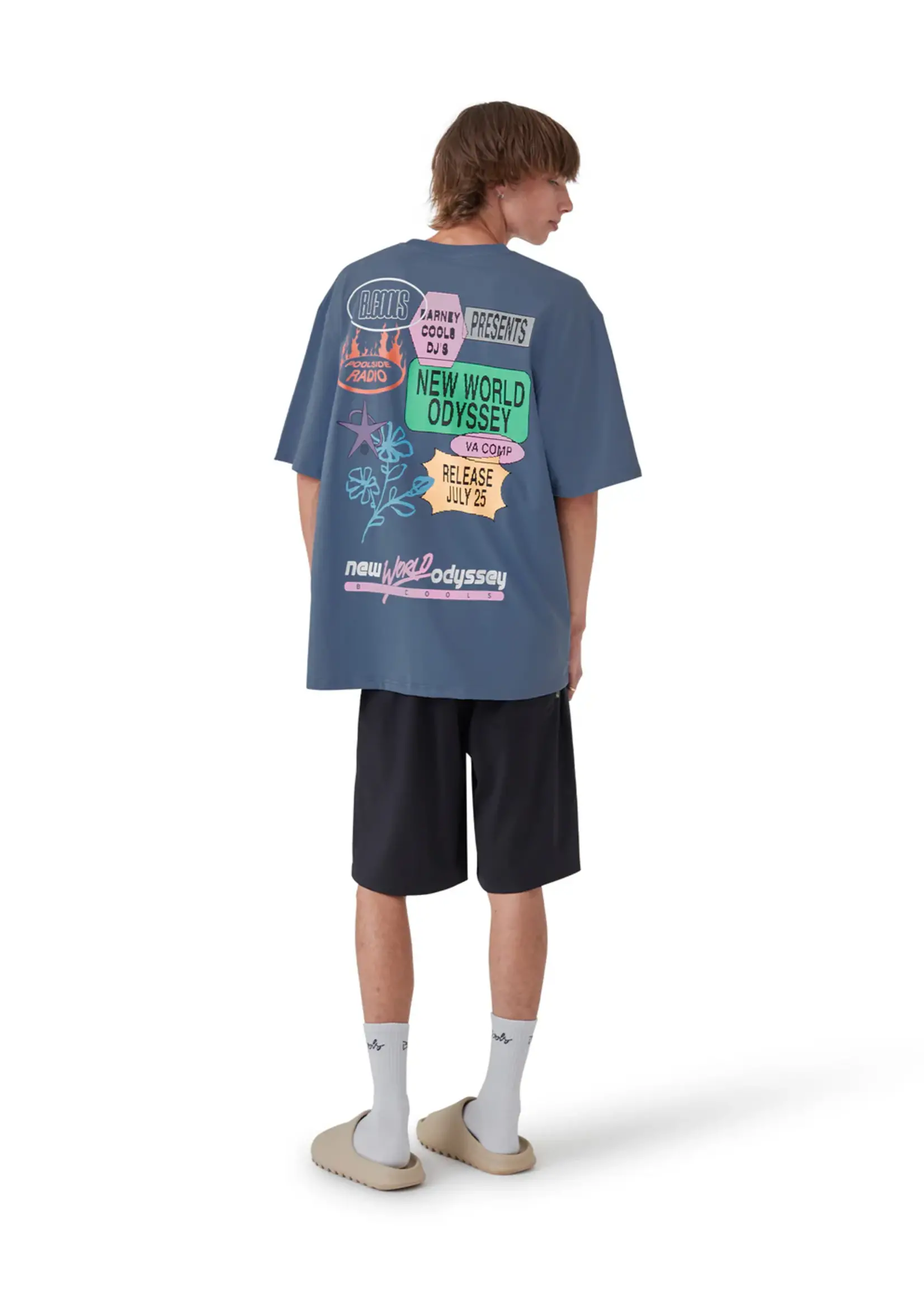 B Cools NWO Tee - Washed Blue