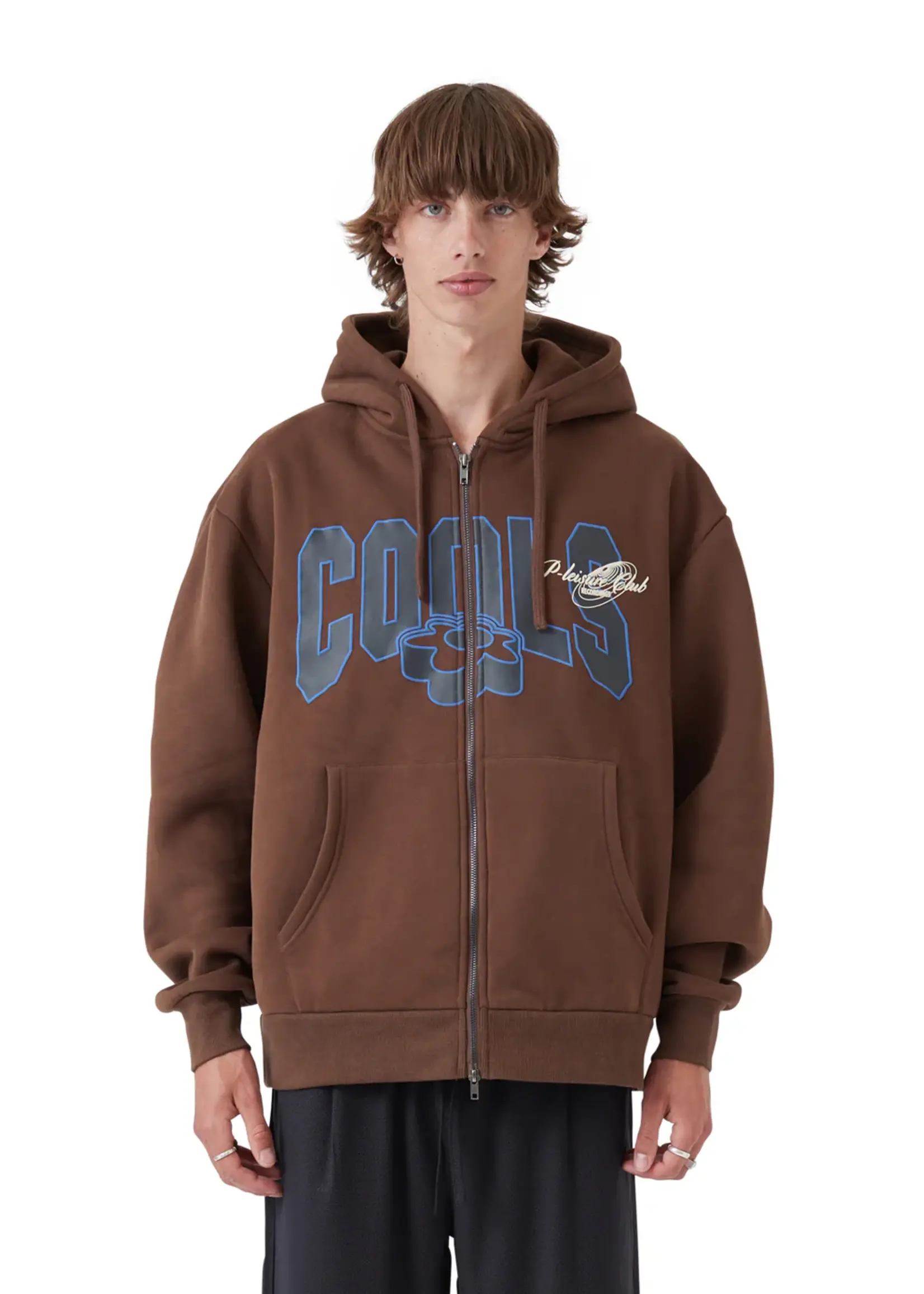 B Cools College Zip Hood - Coffee