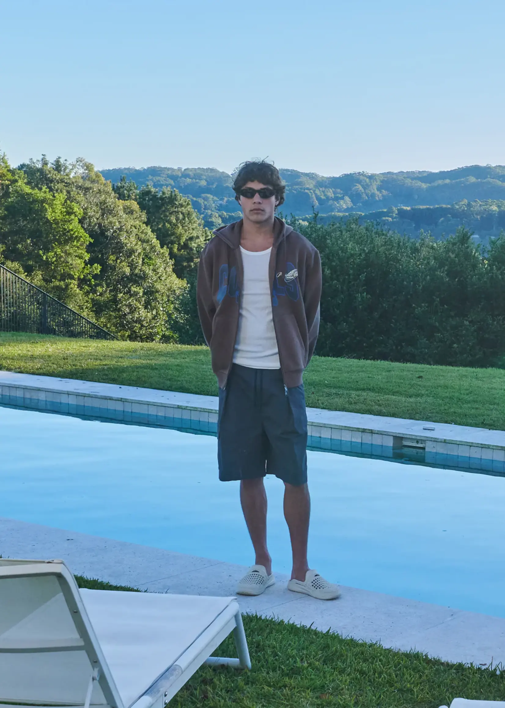 B Cools College Zip Hood - Coffee