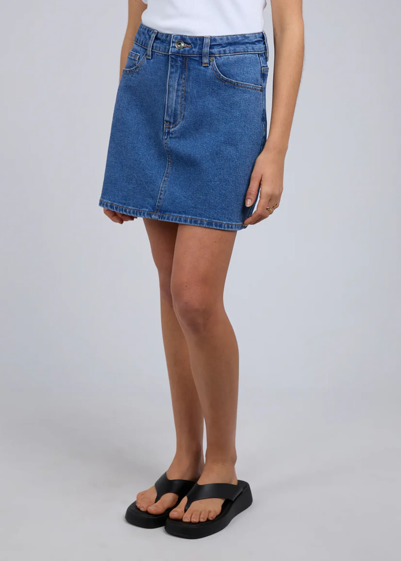 Silent Theory Selina Skirt - Mid Blue
