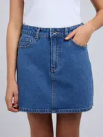 Silent Theory Selina Skirt - Mid Blue