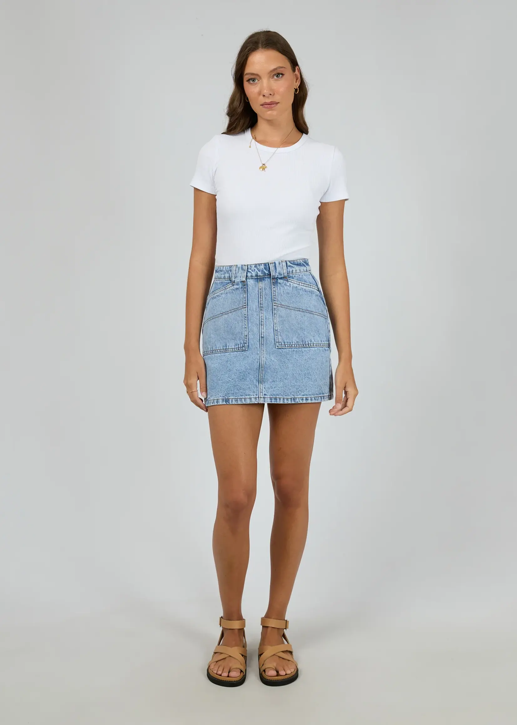 All About Eve Becca Skirt - Light Blue