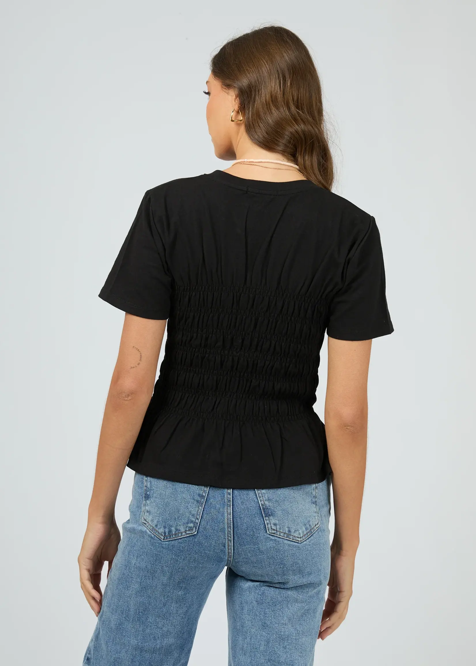 Lipa Ruched Top - Black