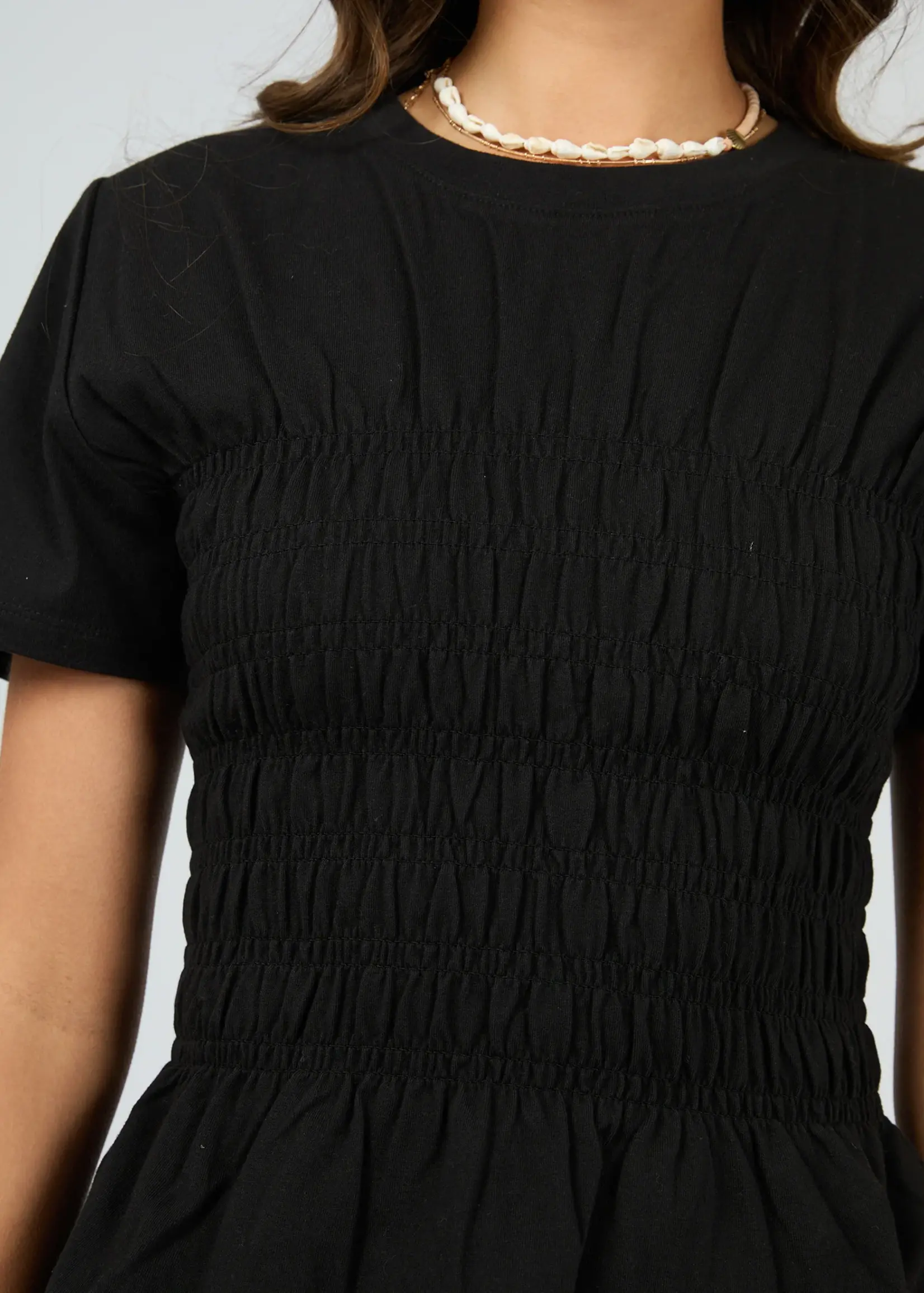 Lipa Ruched Top - Black