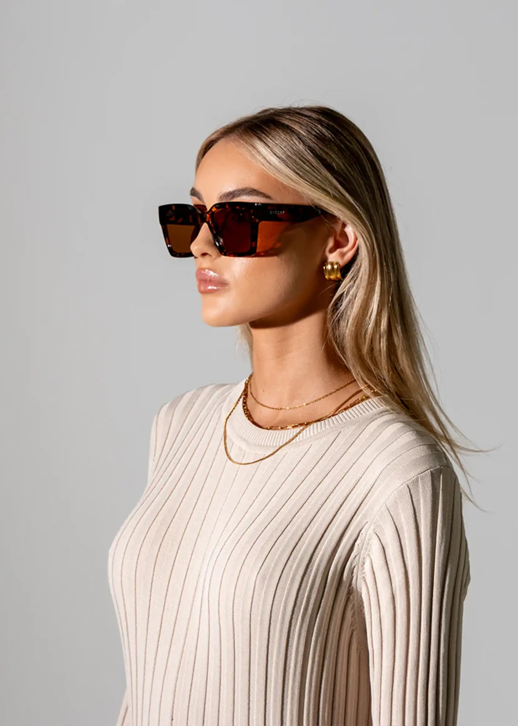 One Day Rhodes Sunglasses - Tortoise Brown