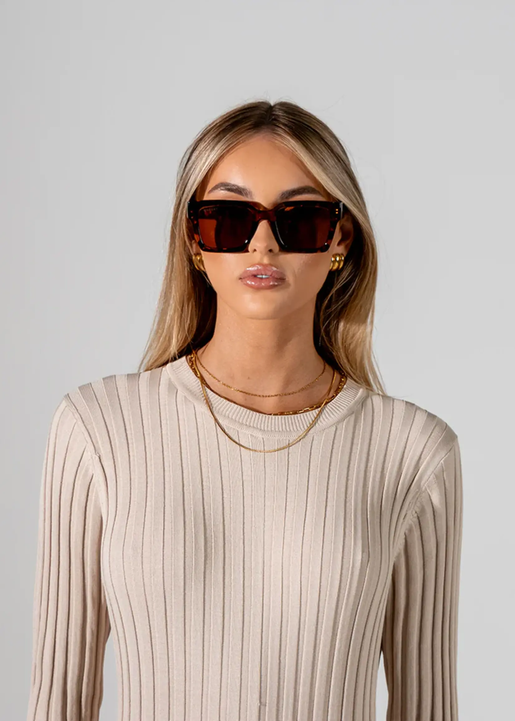 One Day Rhodes Sunglasses - Tortoise Brown