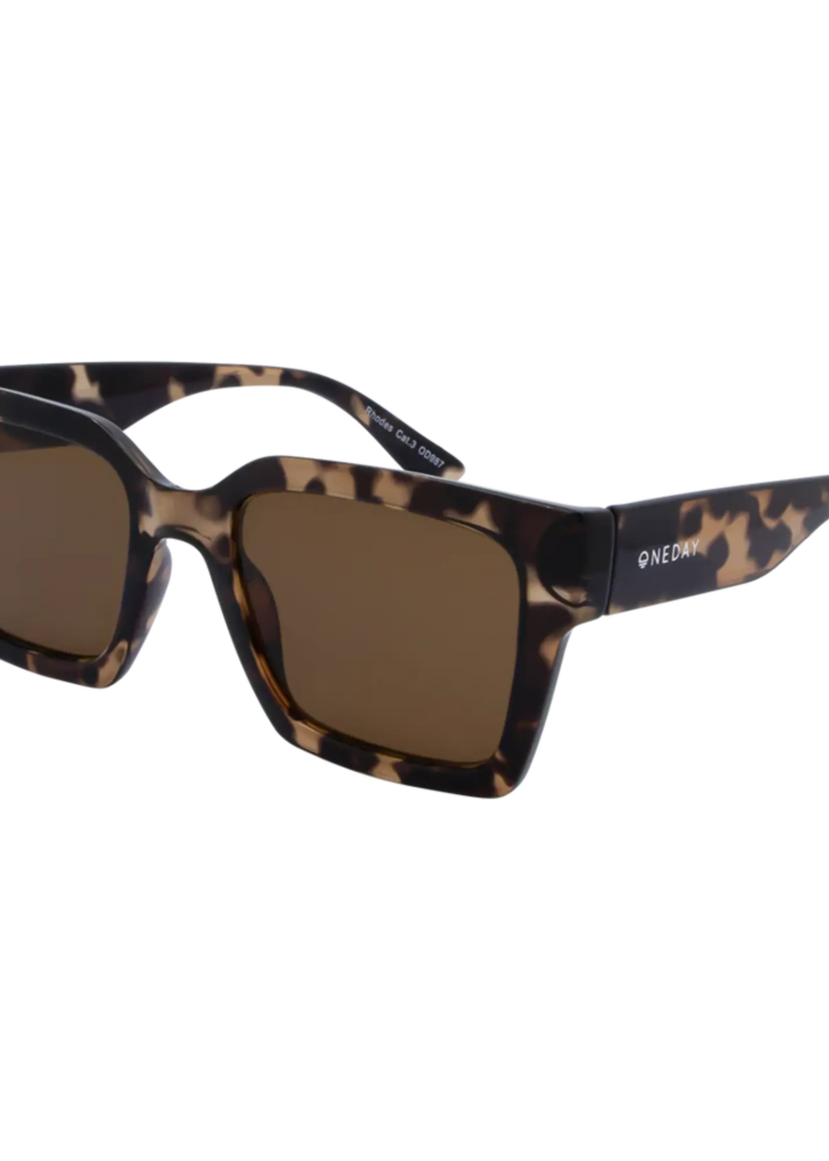 One Day Rhodes Sunglasses - Tortoise Brown