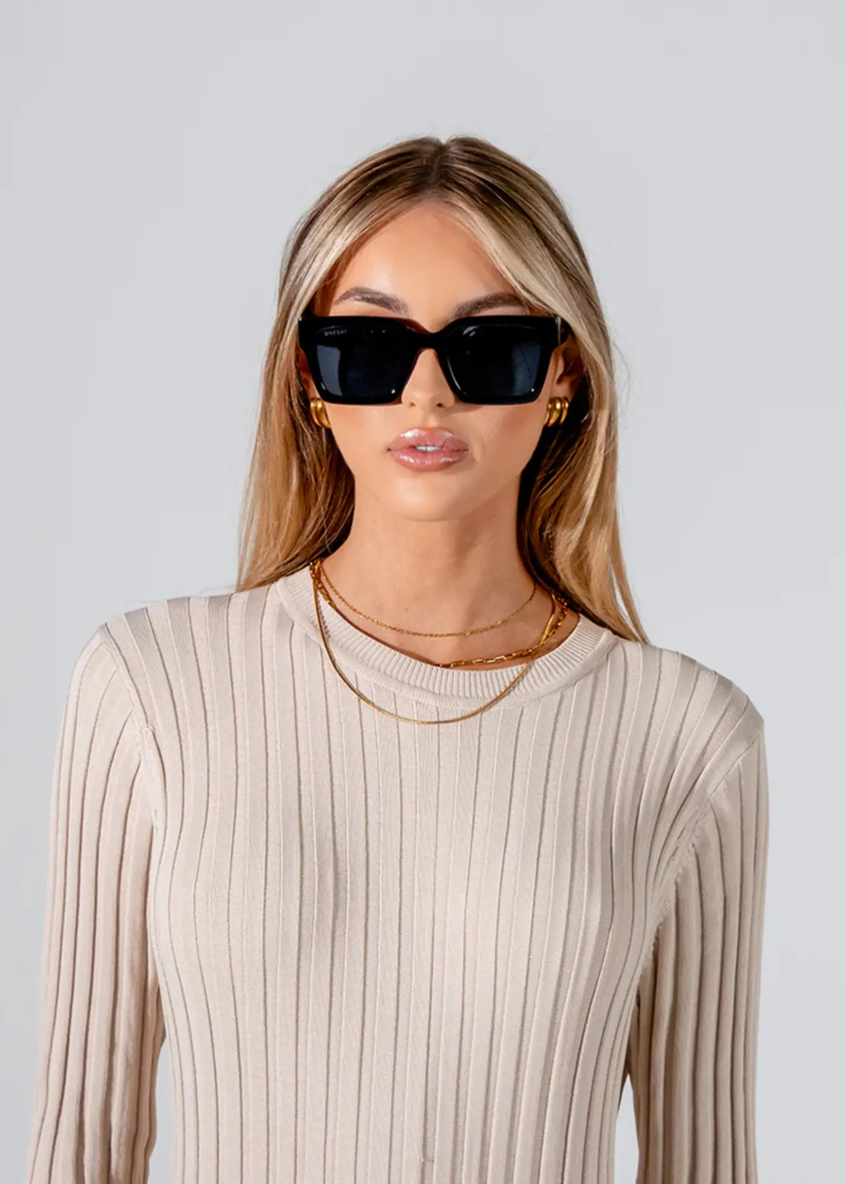 One Day Rhodes Sunglasses - Black Blue