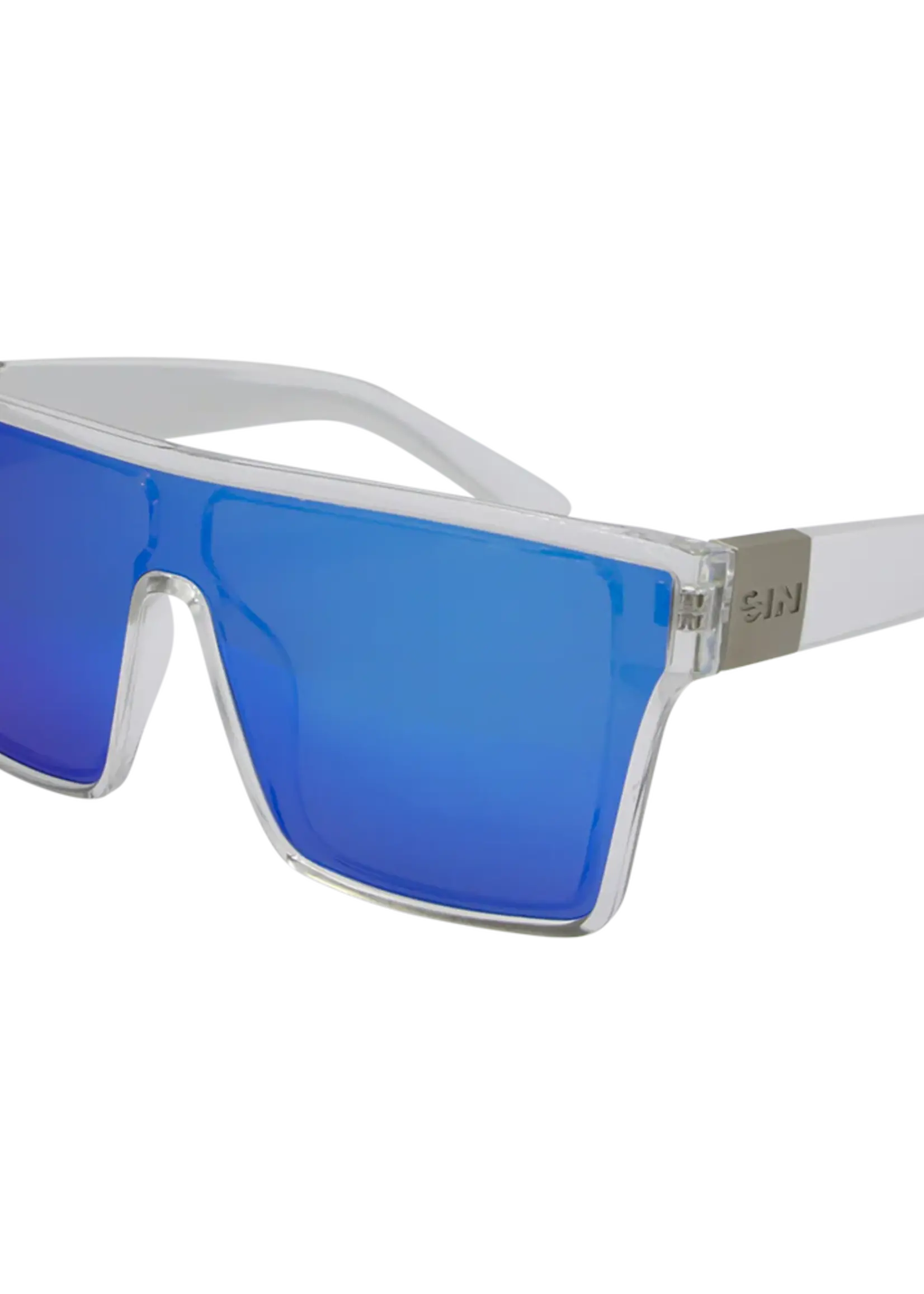 Sin Eyewear Loose Cannon Sunglasses - Crystal Blue