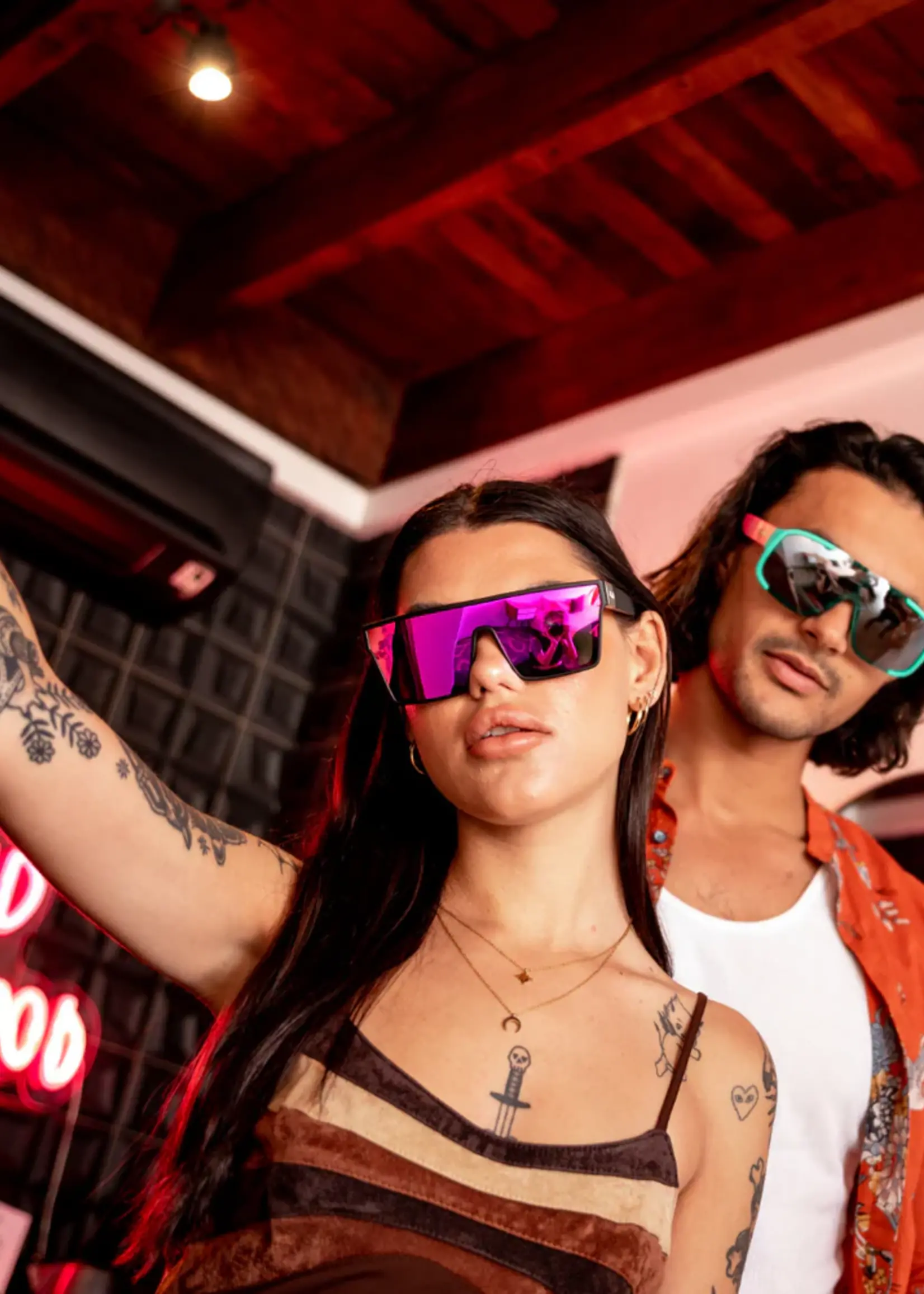 Sin Eyewear Loose Cannon Sunglasses - Black & Pink