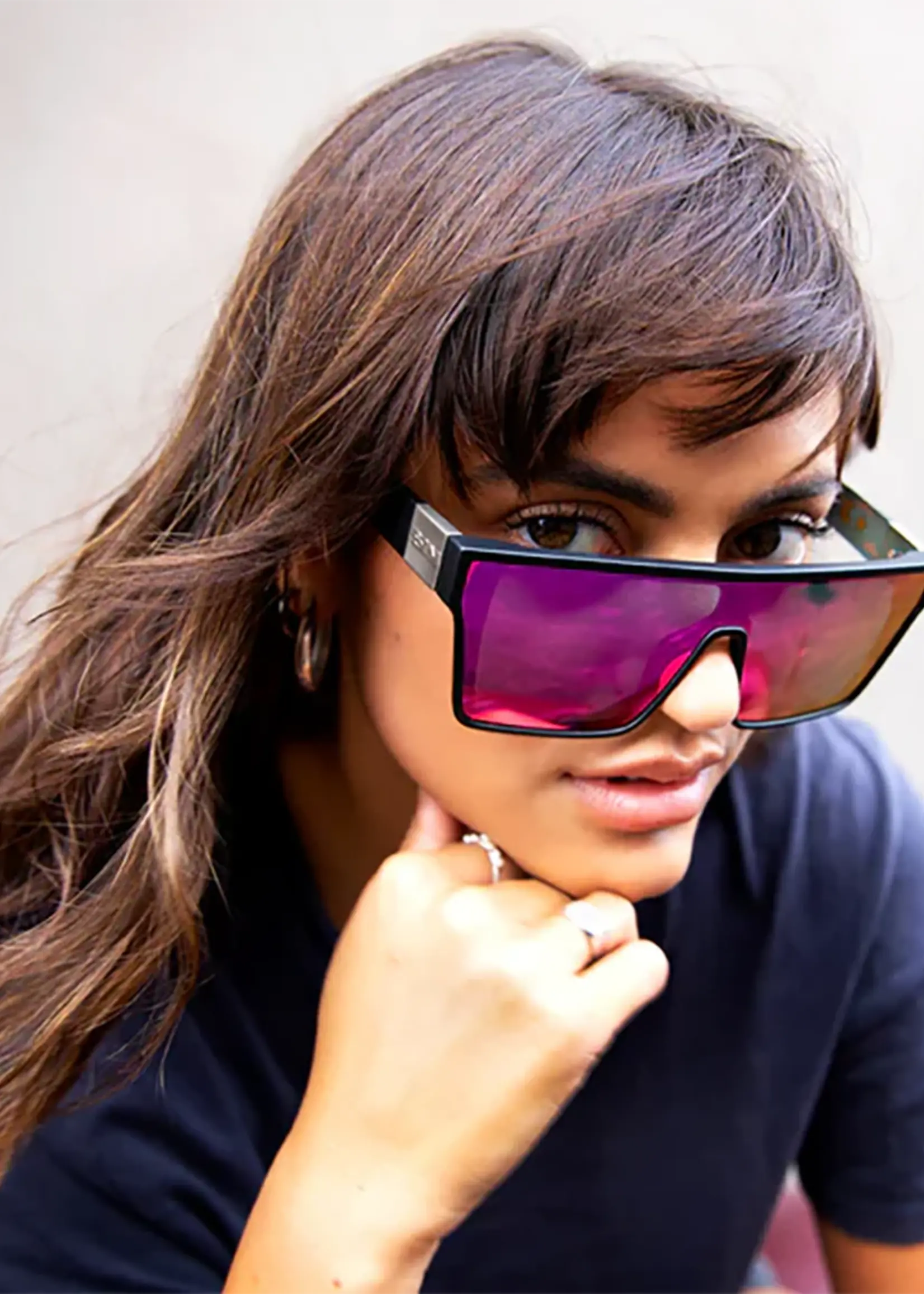 Sin Eyewear Loose Cannon Sunglasses - Black & Pink