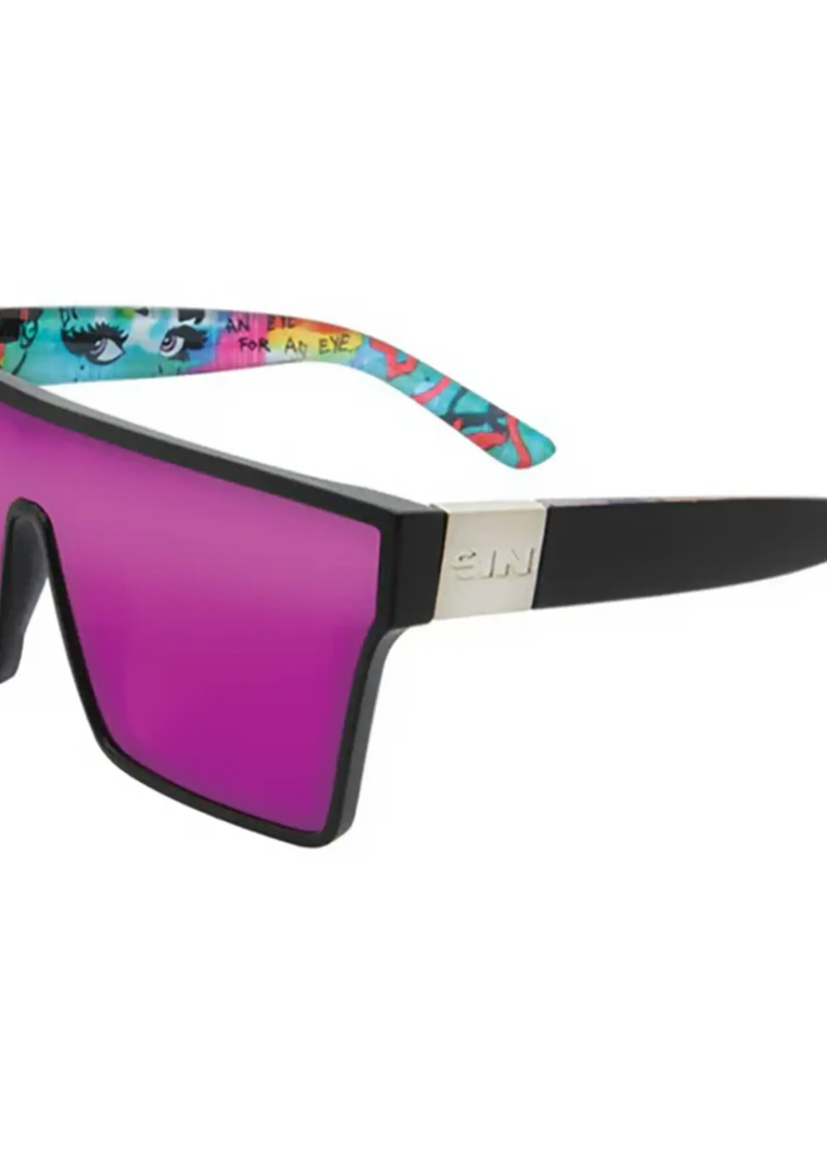 Sin Eyewear Loose Cannon Sunglasses - Black & Pink