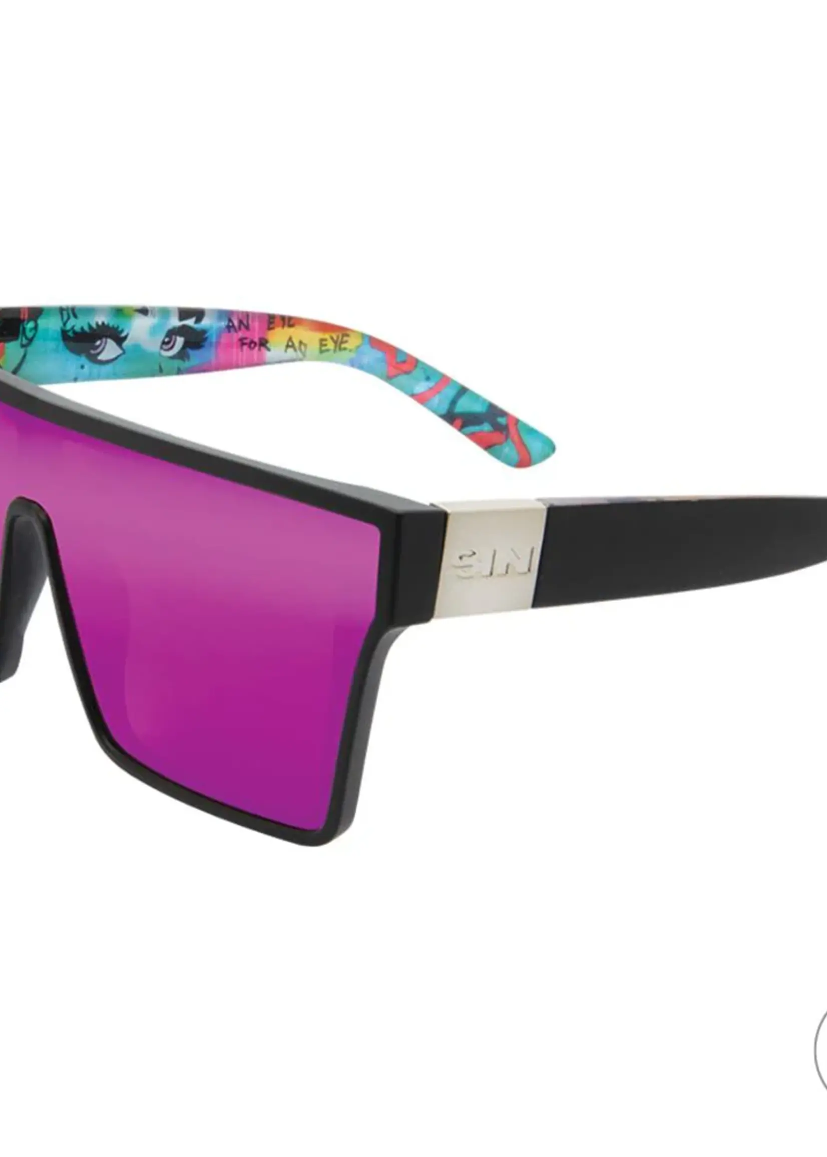 Sin Eyewear Loose Cannon Sunglasses - Black & Pink