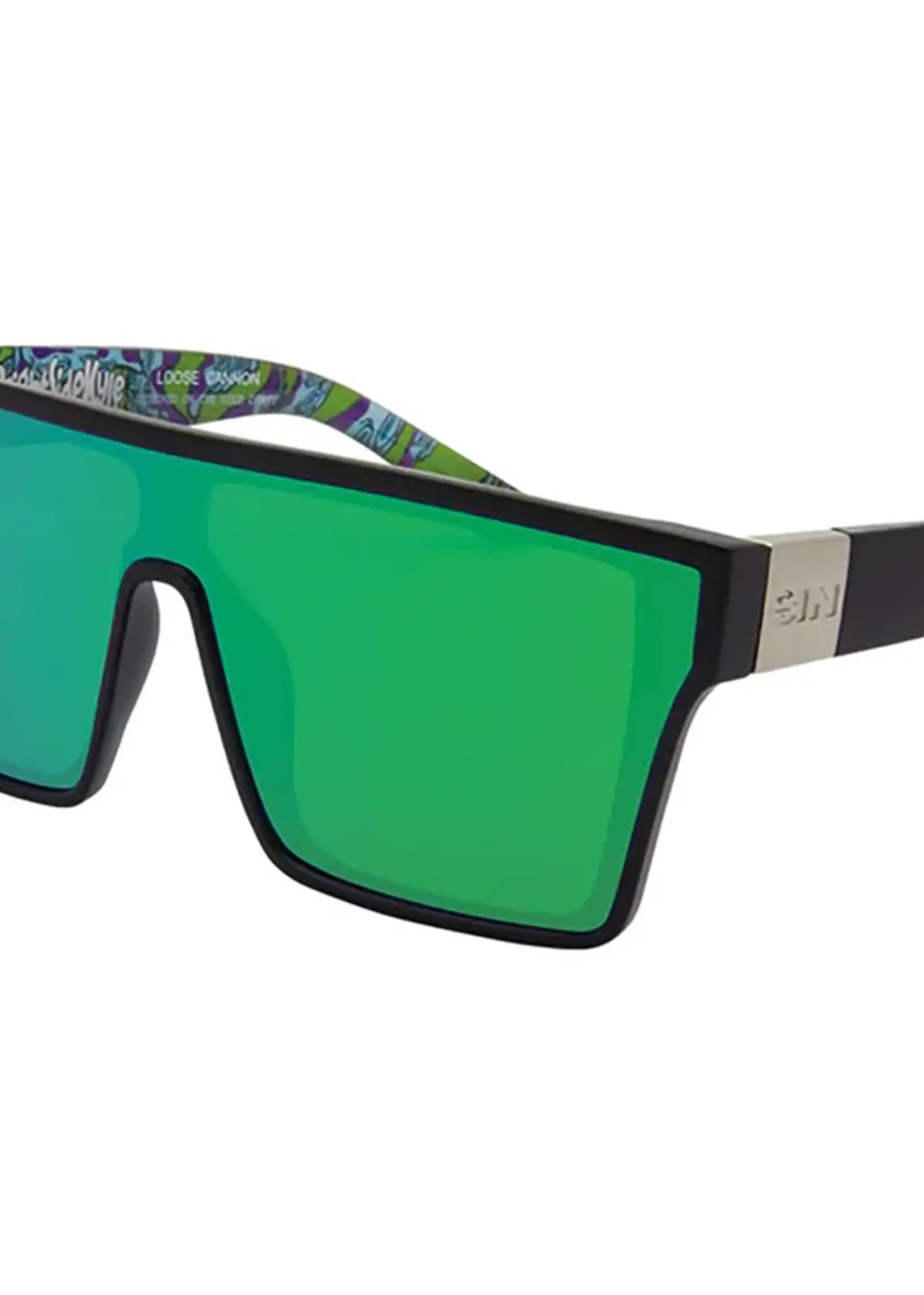 Sin Eyewear Loose Cannon Sunglasses - Black & Green