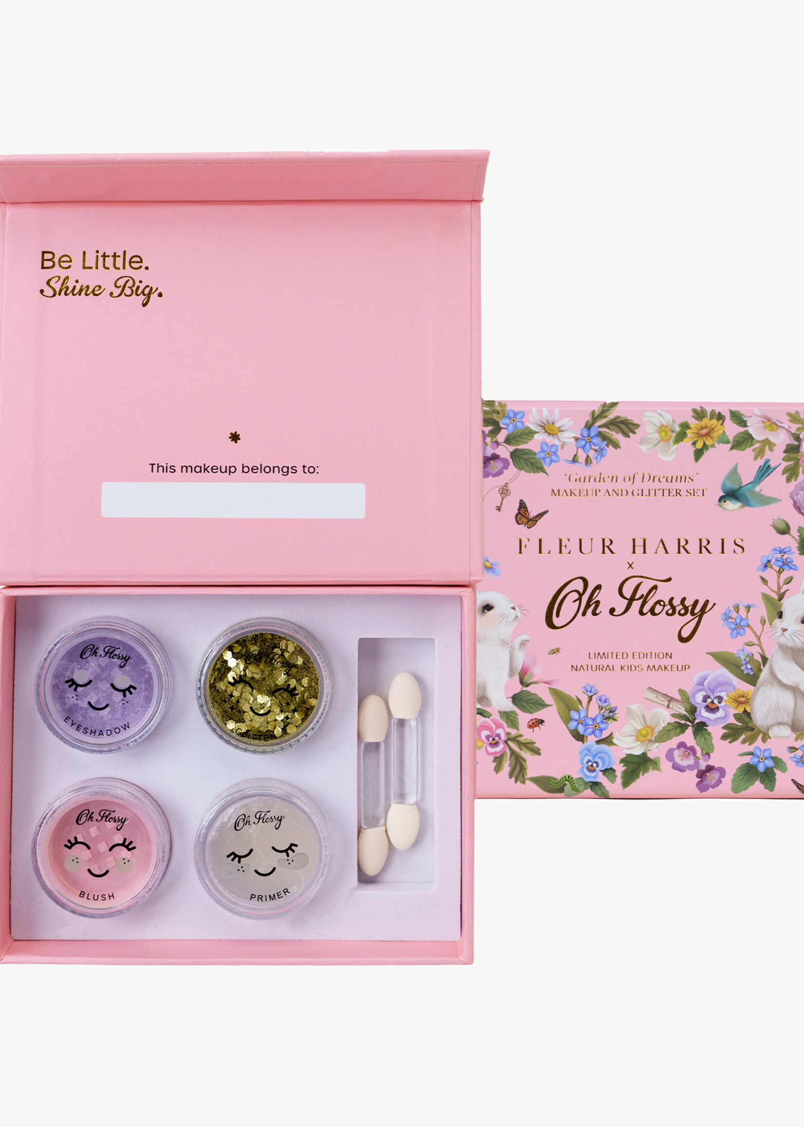 Oh Flossy Oh Flossy X Fleur Harris - Garden of Dreams Collection Mini Makeup & Glitter Set