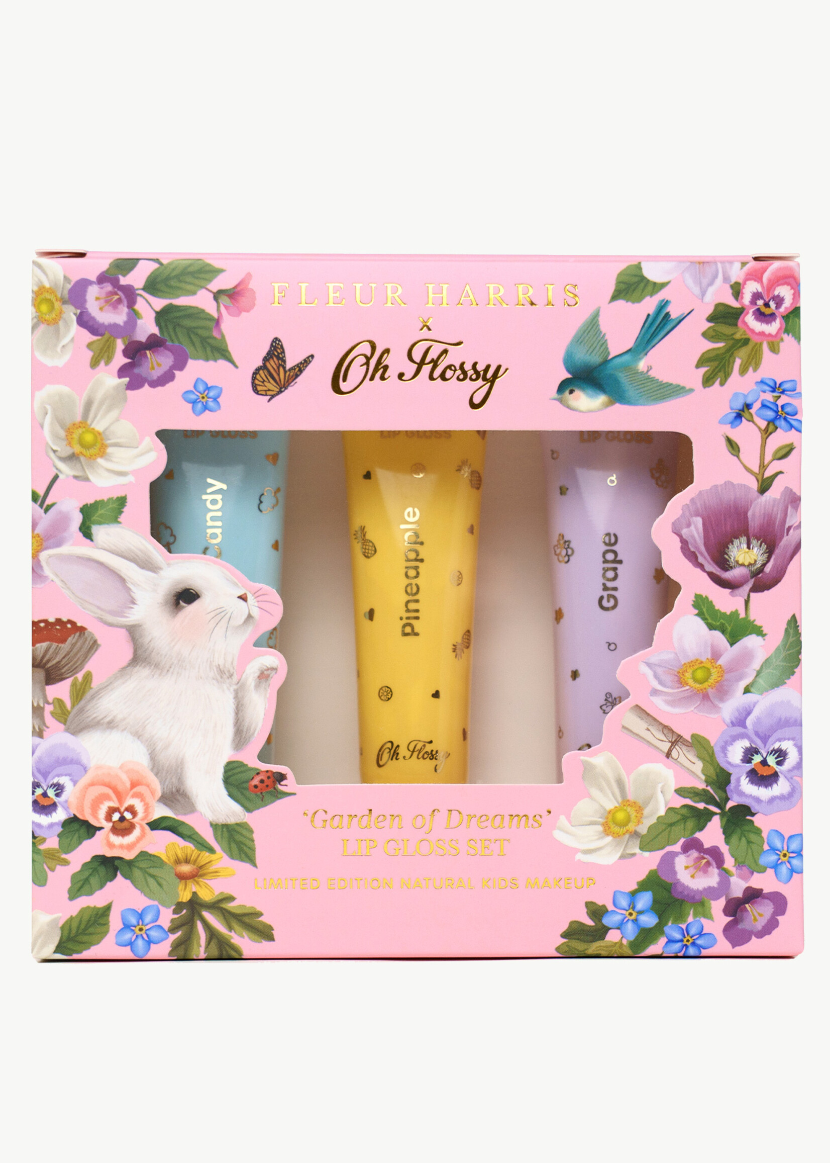 Oh Flossy Oh Flossy X Fleur Harris - Garden of Dreams Collection Natural Lip Gloss Set