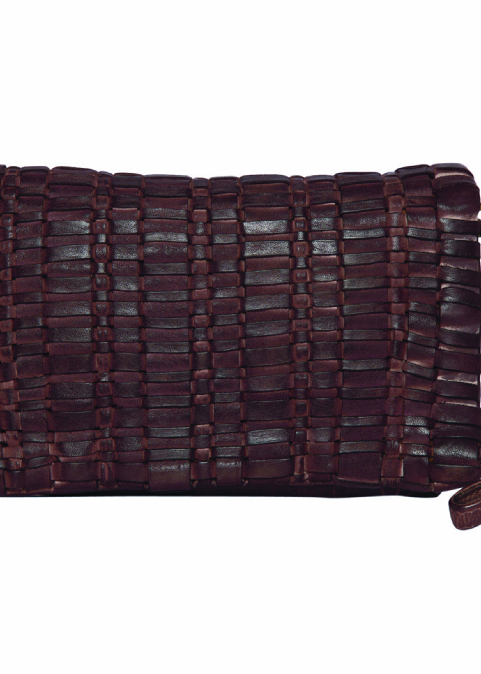The Design Edge Brown Woven Washed Leather (W013)