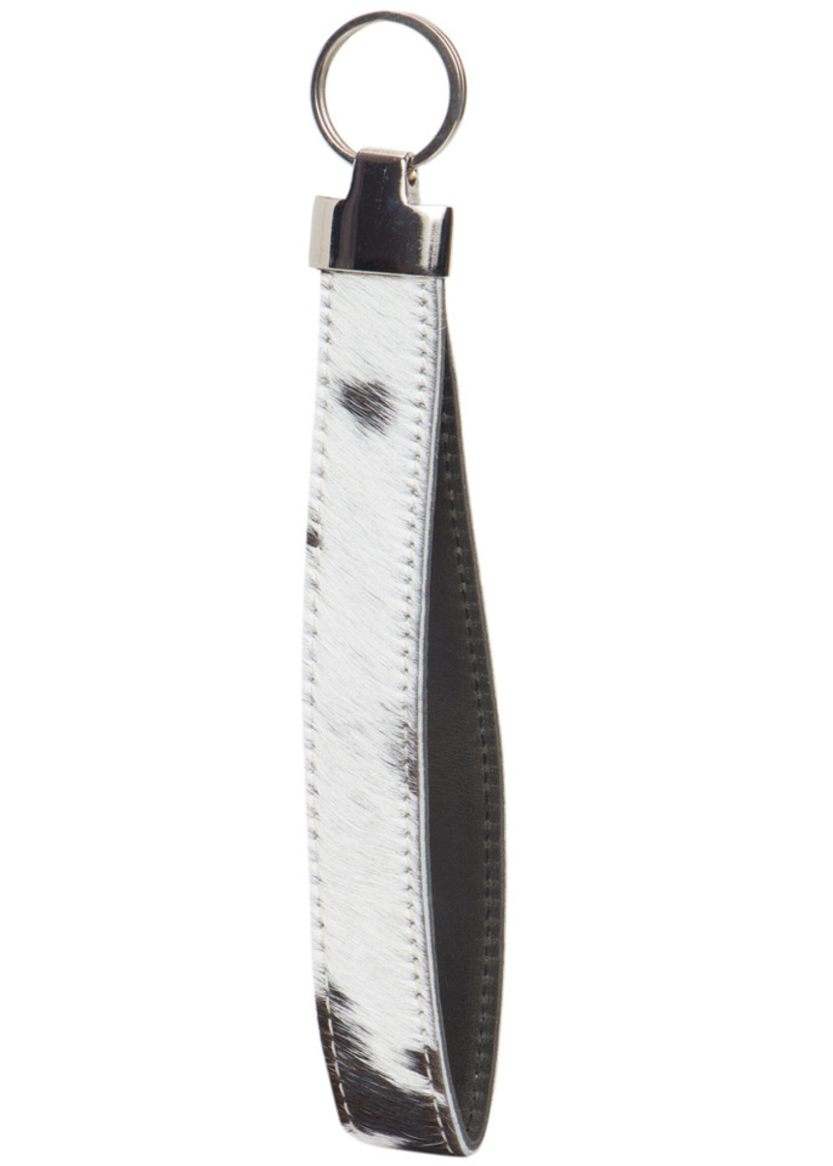 The Design Edge Oversized Keyring Black & White Hairon