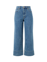 Ceres Life Jude Wide Leg Crop Jean - Mid Indigo