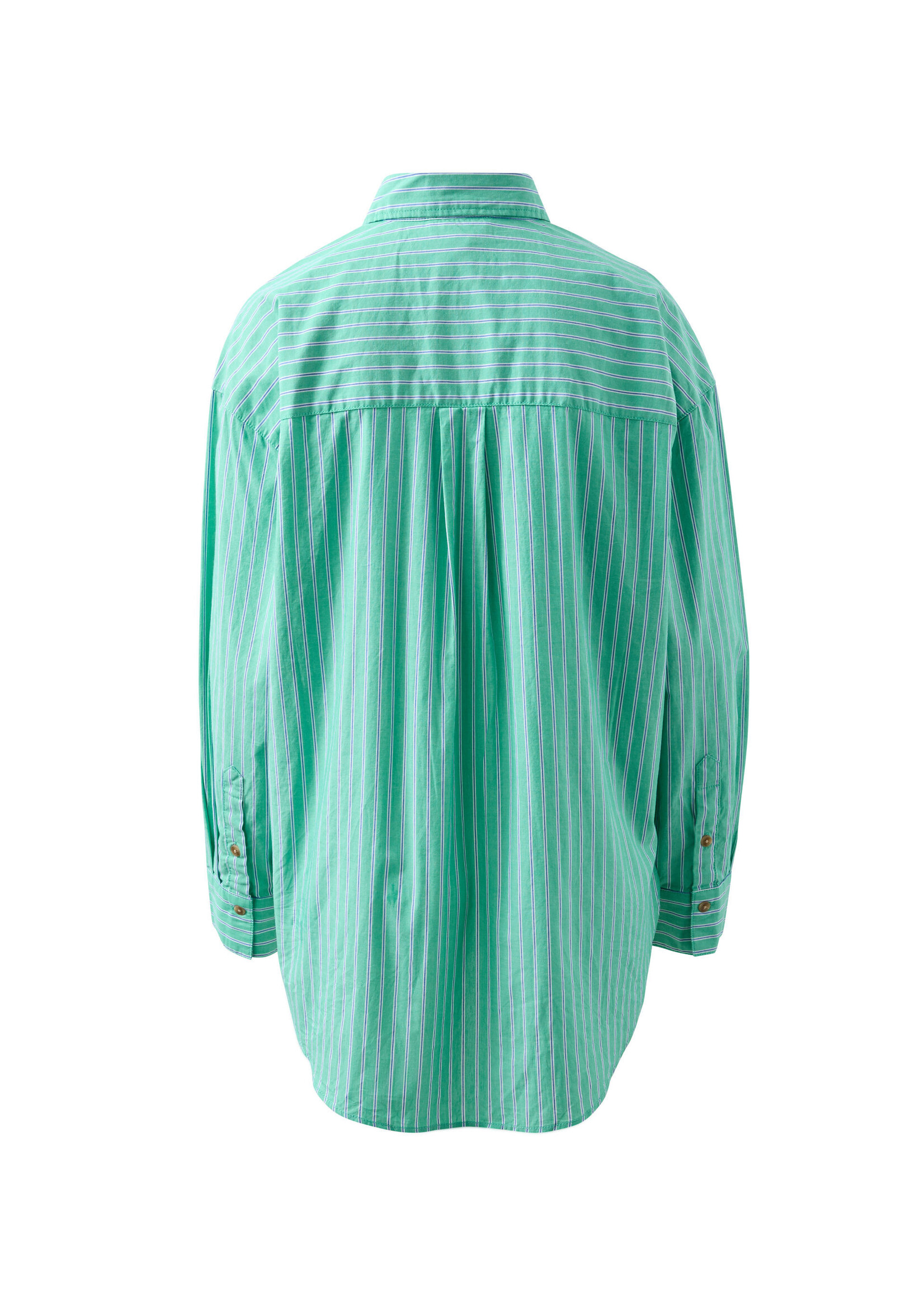 Ceres Life Peta Oversized Shirt - Zesty Green Triple Stripe