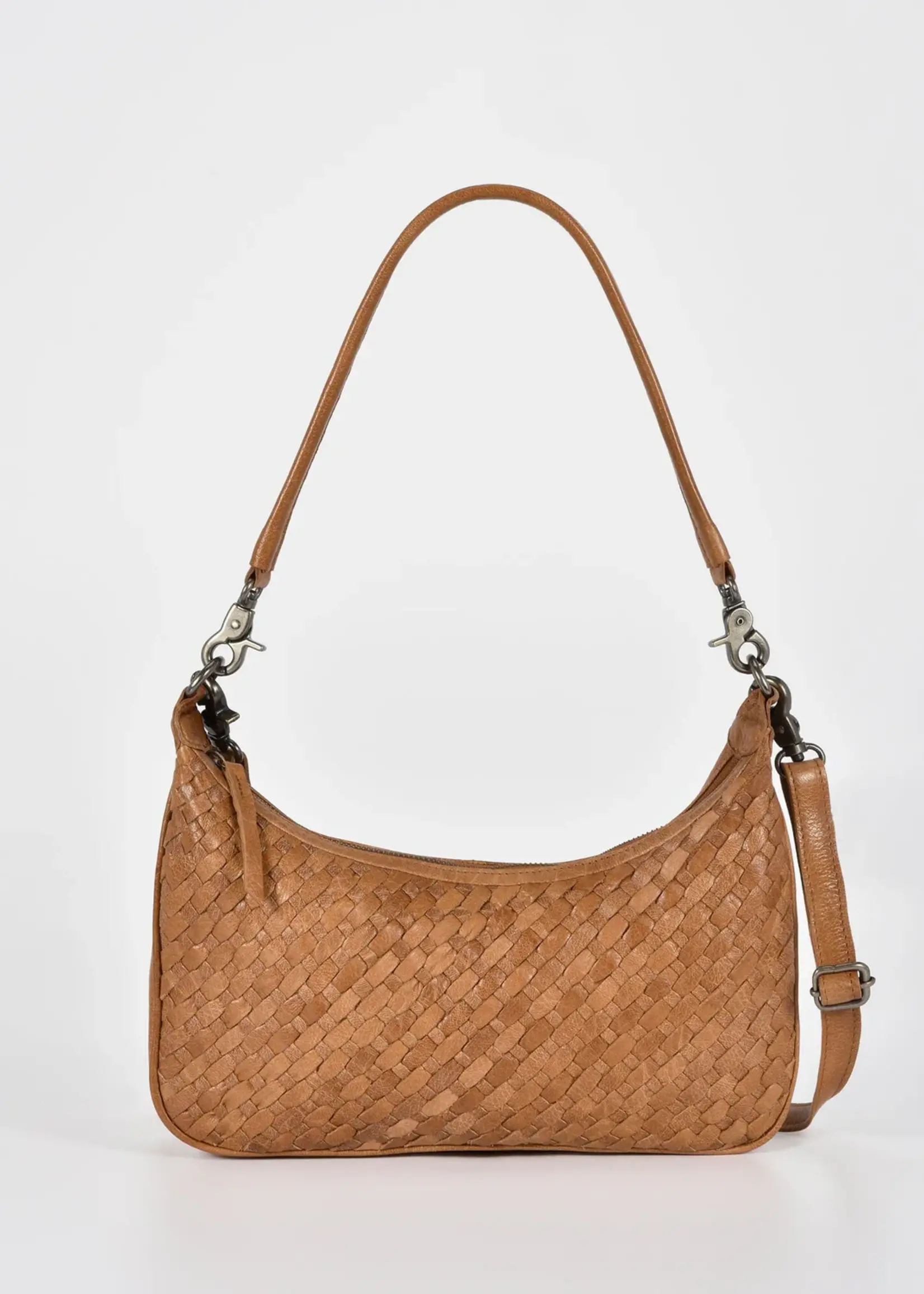 Gabee Hughes | Woven Leather Bag - Tan
