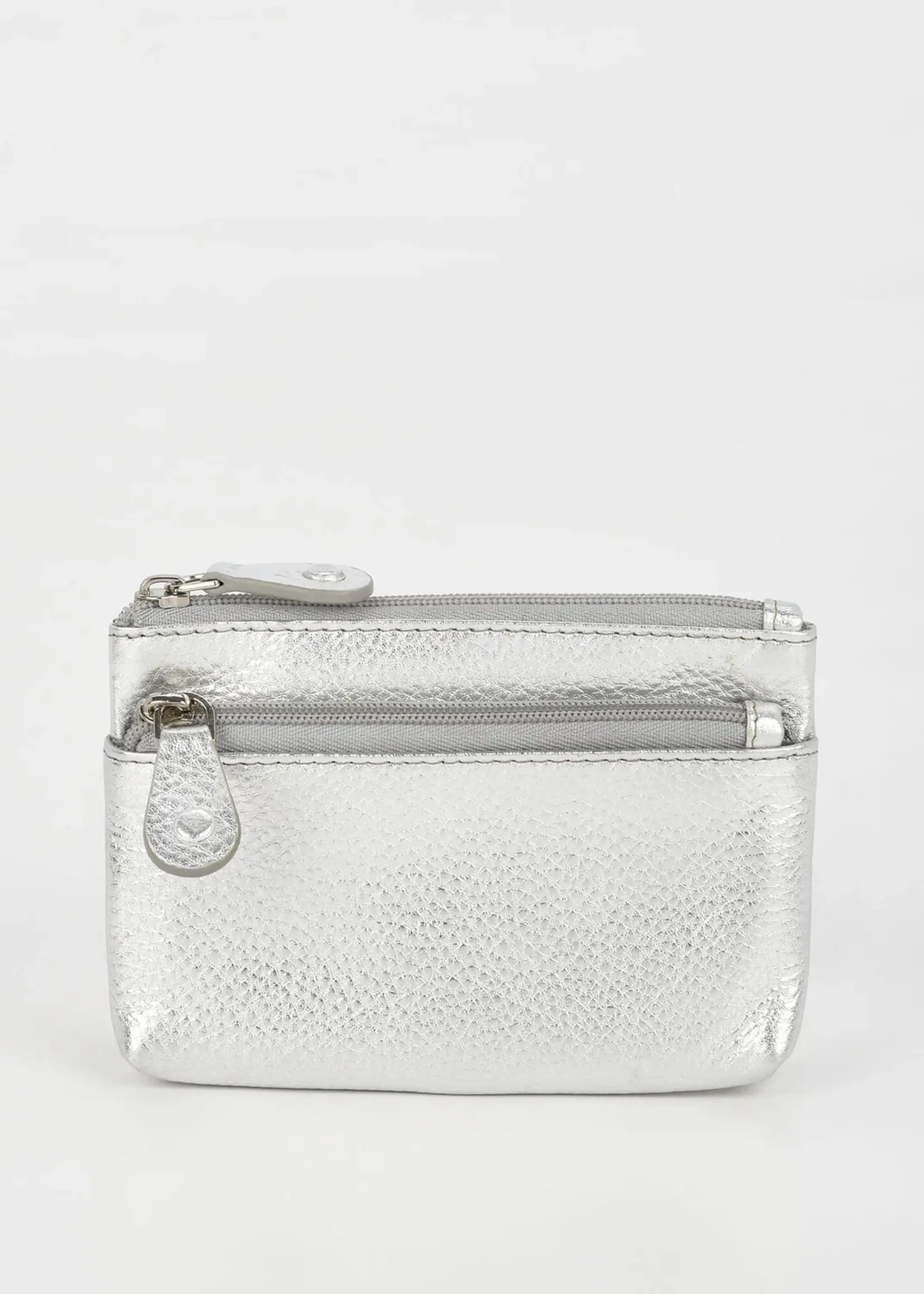 Gabee Jas Lea Coin Pur/ID Window Bk Zip - Silver