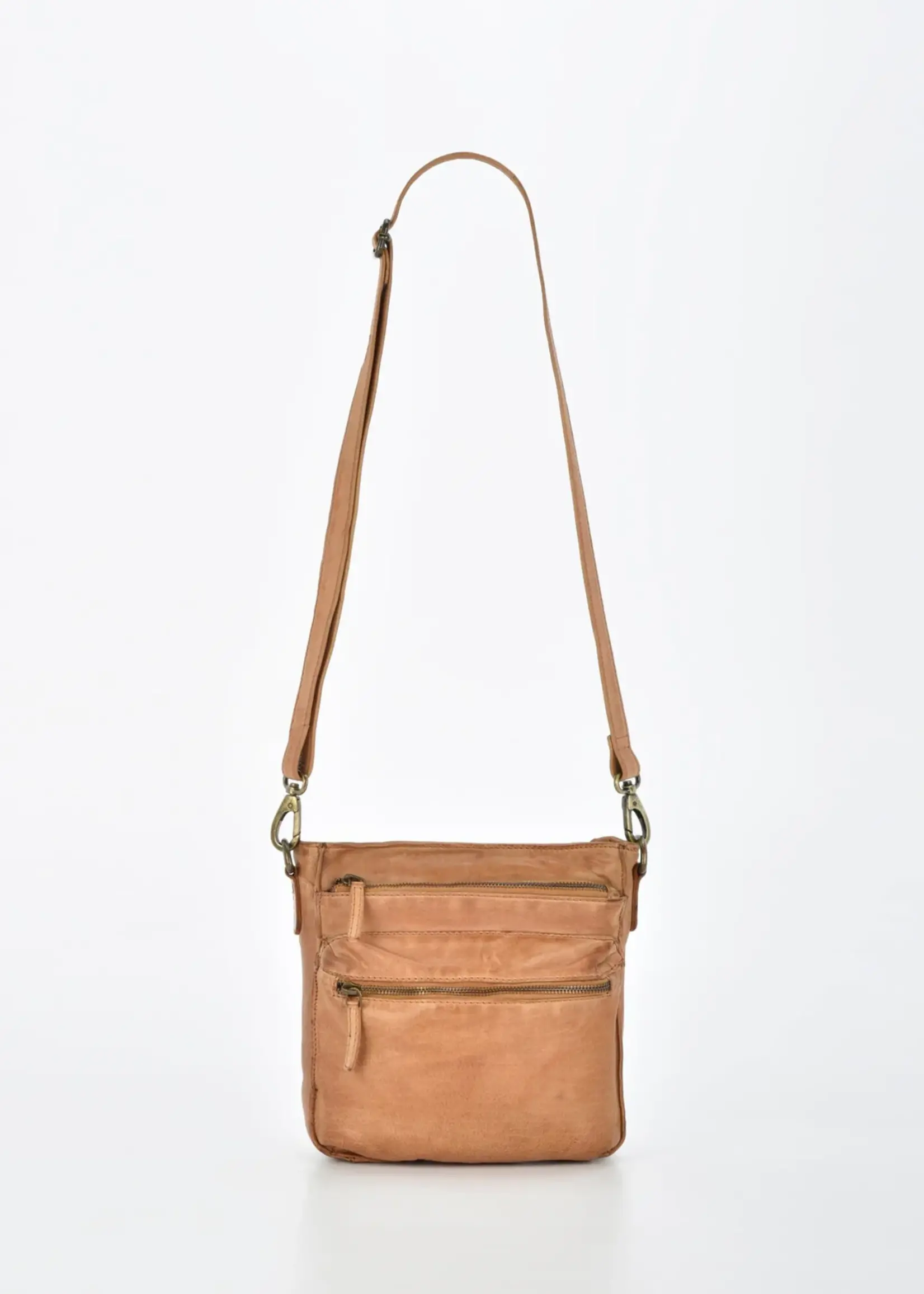 Gabee Mawson | Leather Cobb & Co Zipped Crossbody Rugged Series - Natural