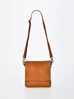 Gabee Bracewell | Leather Cobb & Co Flap Crossbody Rugged Series - Cognac