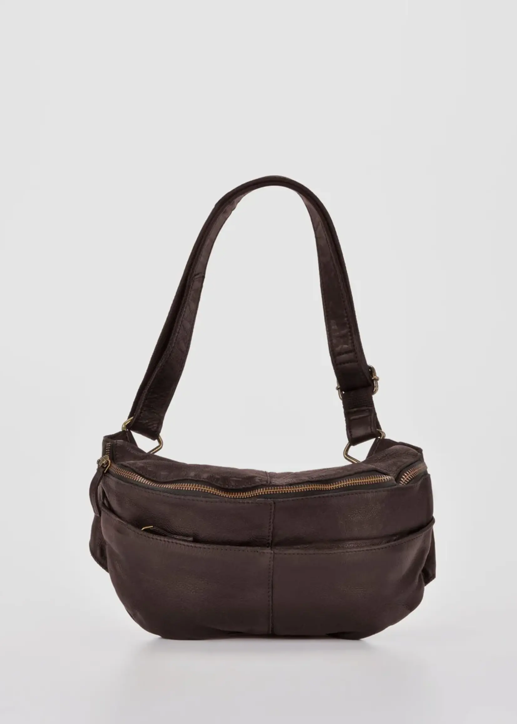 Gabee Cosgrove | Leather Bum Bag - Chocolate