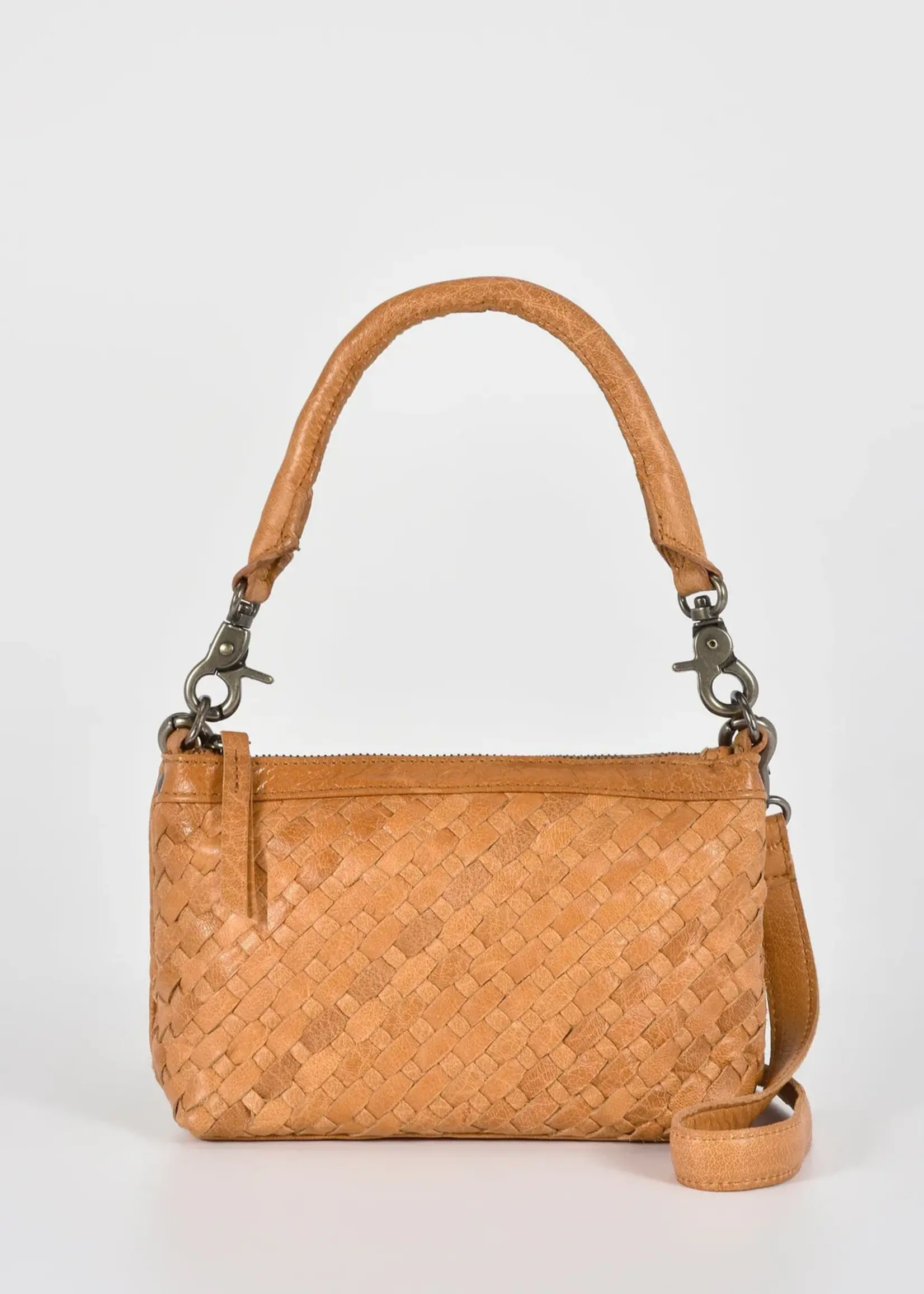 Gabee Durack | Woven Leather Bag - Tan