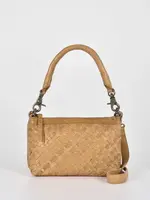 Gabee Durack | Woven Leather Bag - Camel