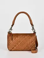 Gabee Durack | Woven Leather Bag - Cognac