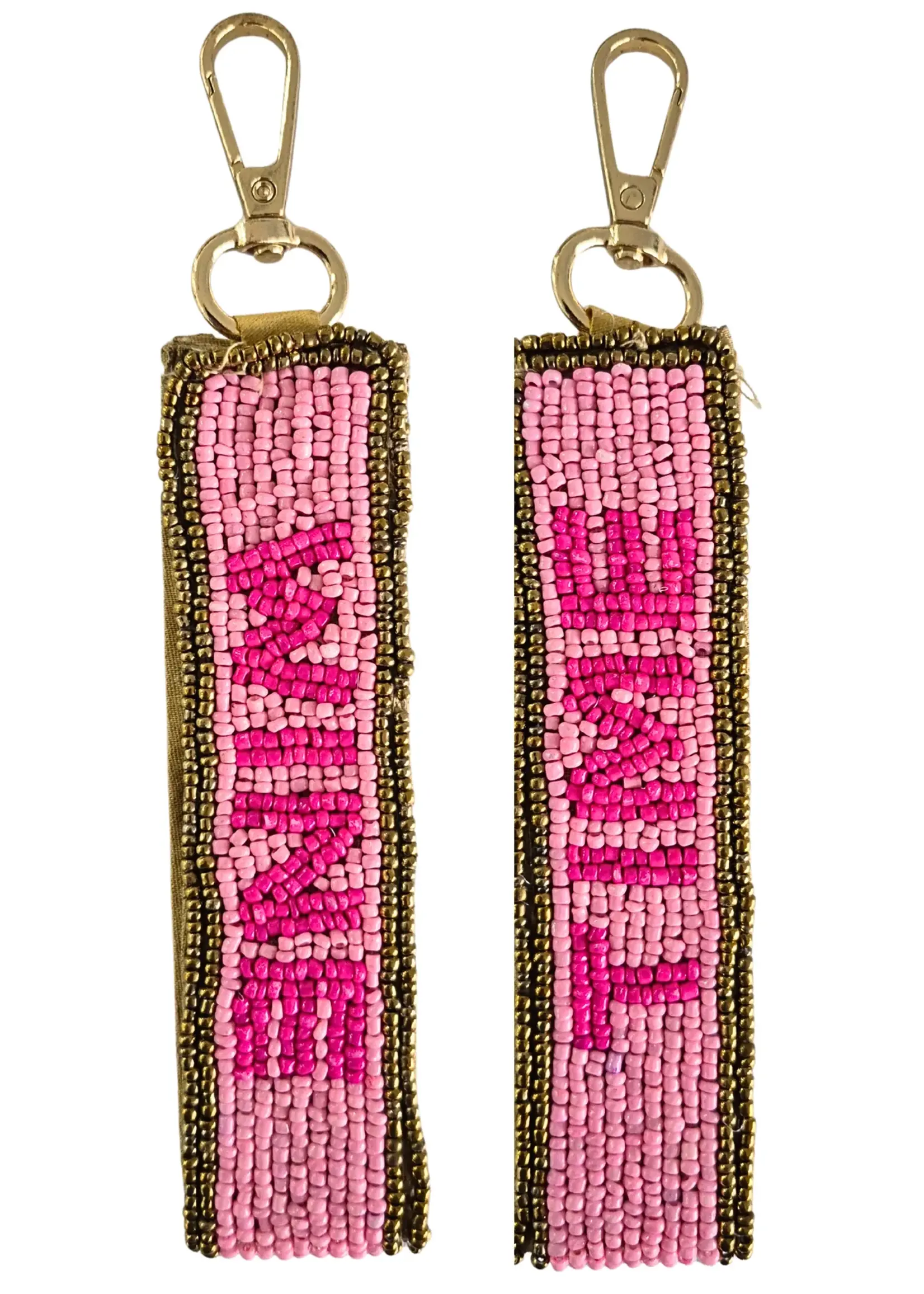 Zoda Beaded Keyring Wine Time