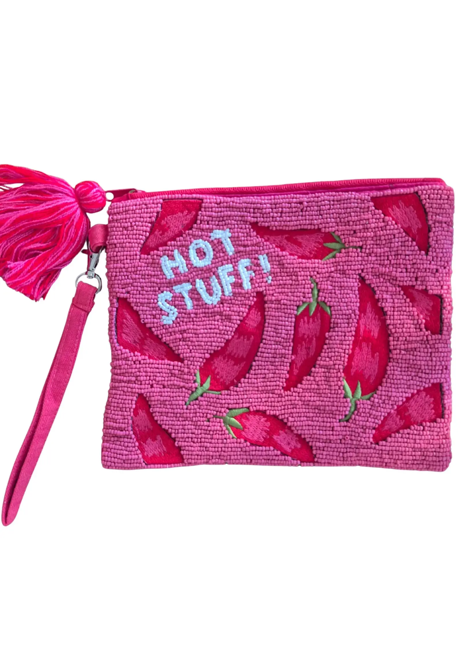Zoda Beaded Hot Stuff Wristlet Purse