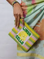 Zoda Beaded Limon Cello Wristlet Purse