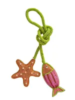 Zoda Beaded Bag Charm - Fish Orange