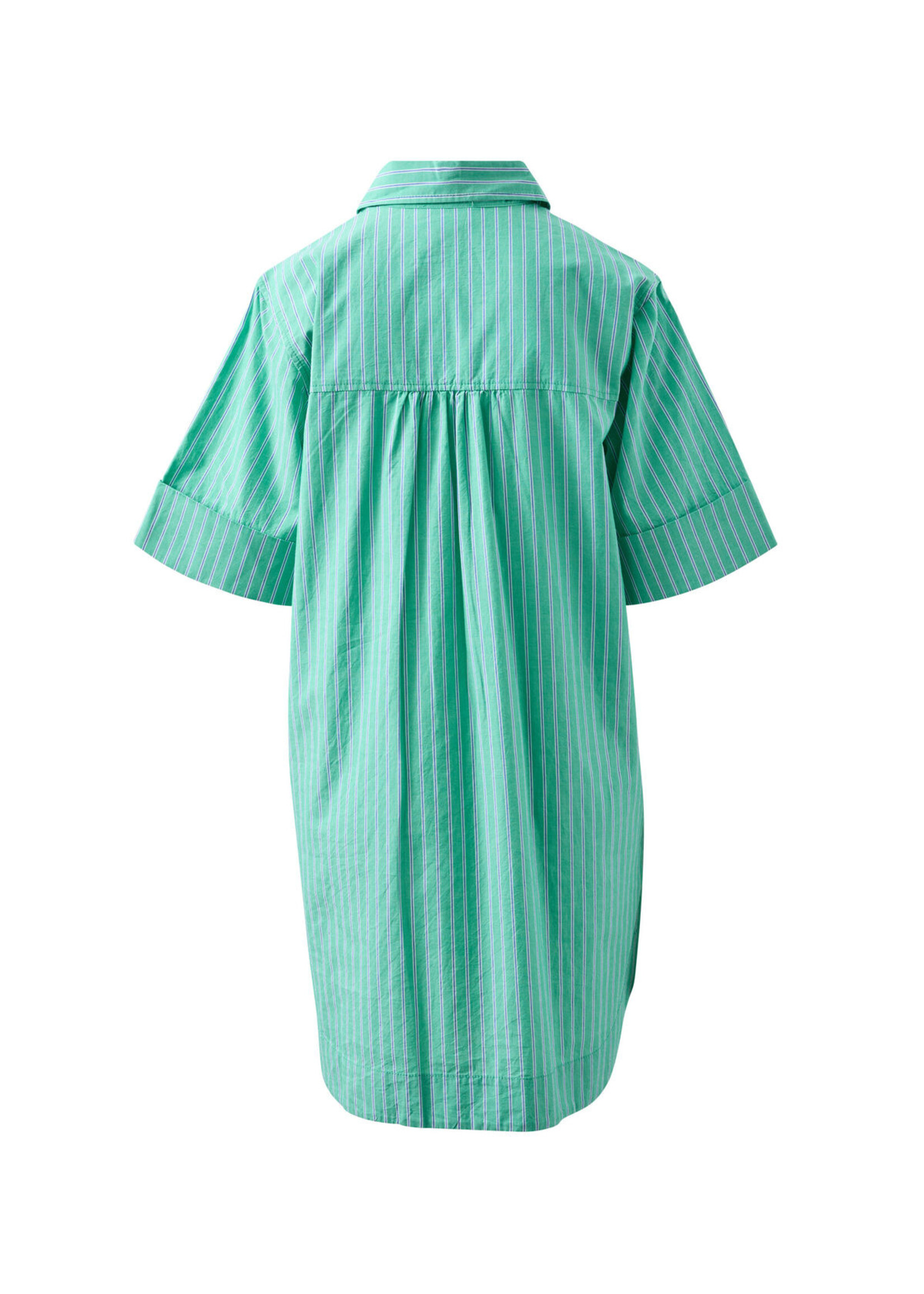 Sara Mini Shirt Dress - Zesty Triple Stripe