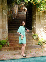 Sara Mini Shirt Dress - Zesty Triple Stripe