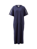 Ceres Life Charlotte Midi Terry Dress - New Navy Side Stripe