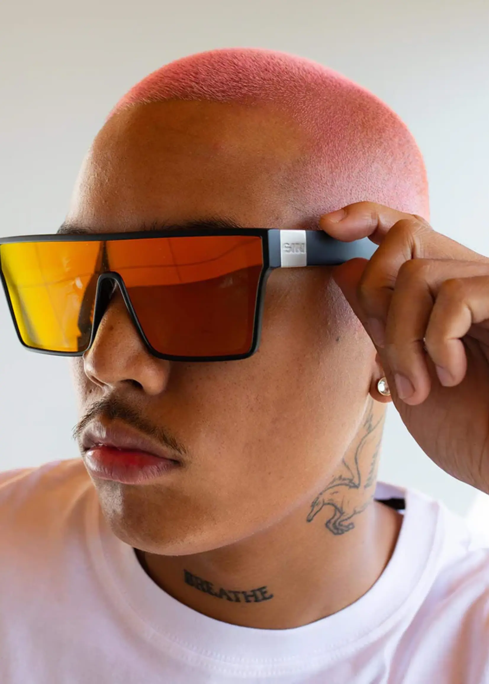 Sin Eyewear Loose Cannon Sunglasses - Matte Black & Red