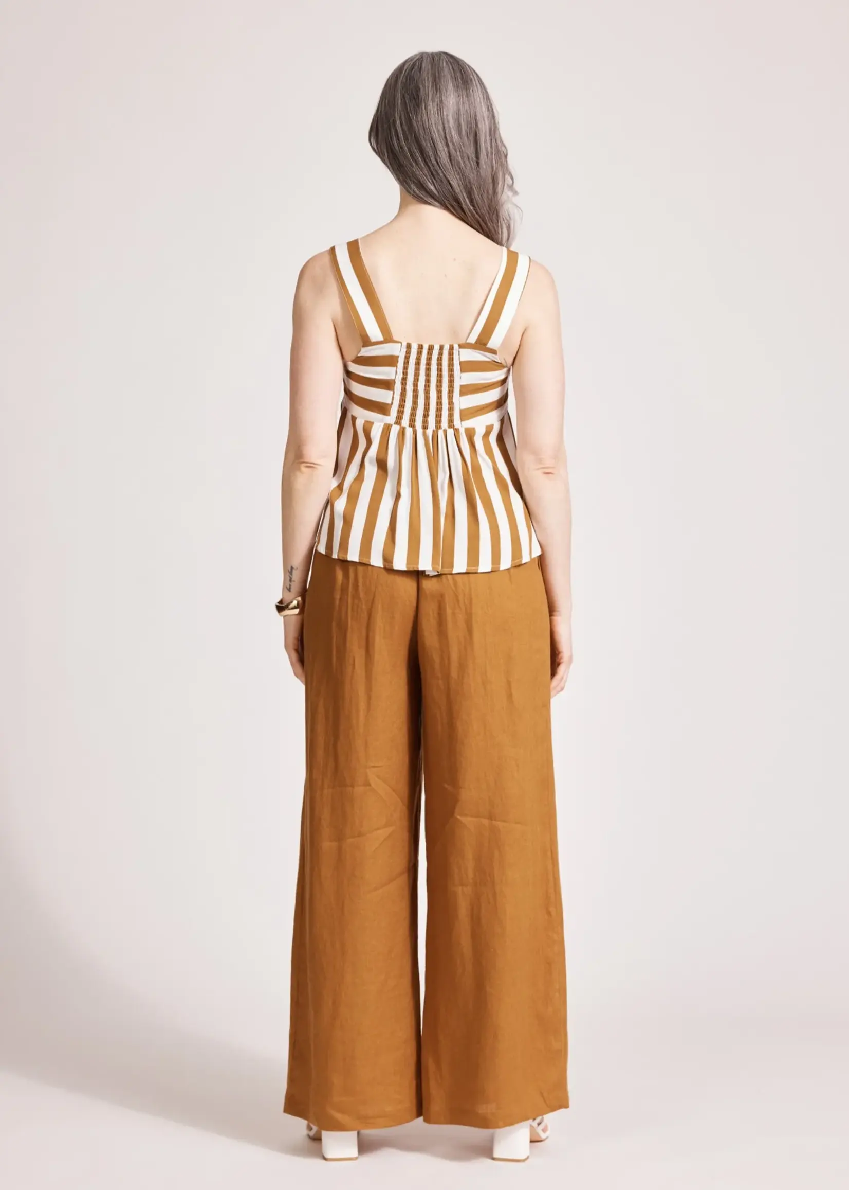 EB & Ive Treville Stripe Tank - Caramel