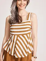 EB & Ive Treville Stripe Tank - Caramel
