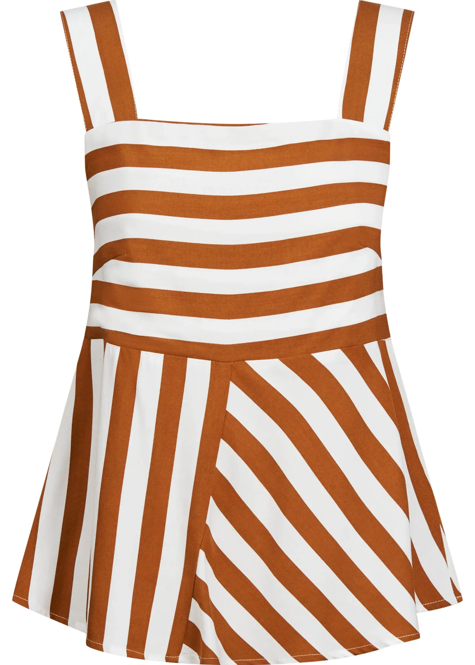 EB & Ive Treville Stripe Tank - Caramel