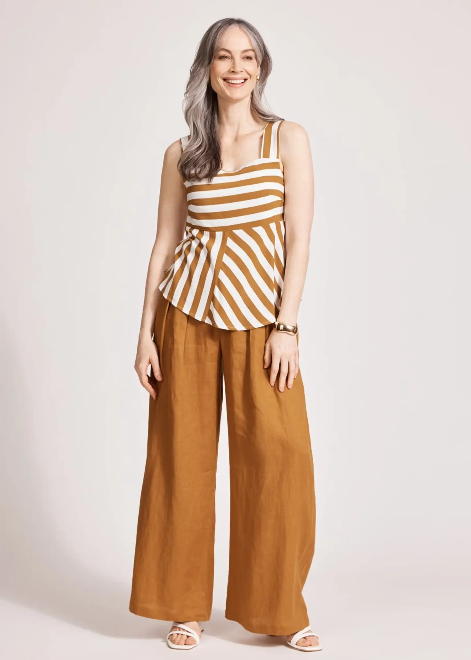 EB & Ive Treville Stripe Tank - Caramel