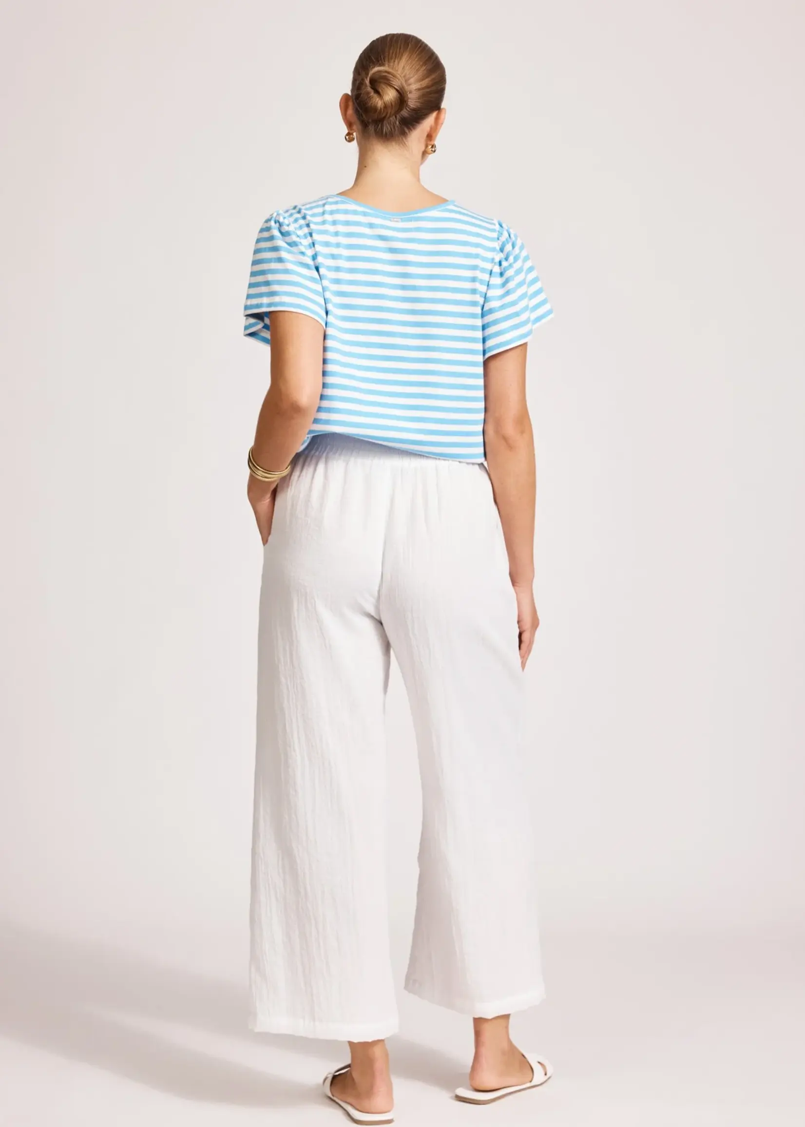 EB & Ive Orsula Crop Pant - White