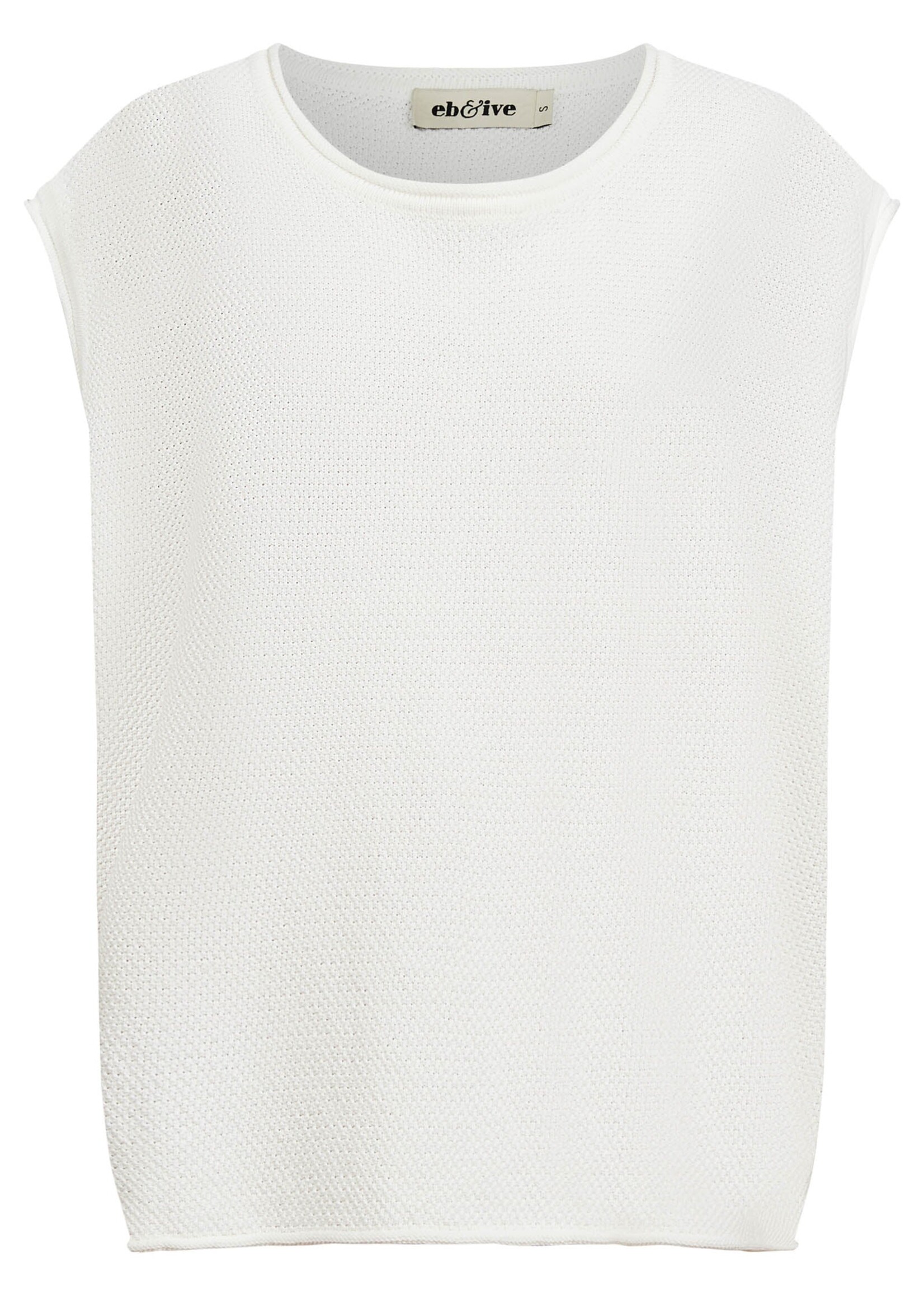 EB & Ive Artemis Sleeveless Knit Top - White